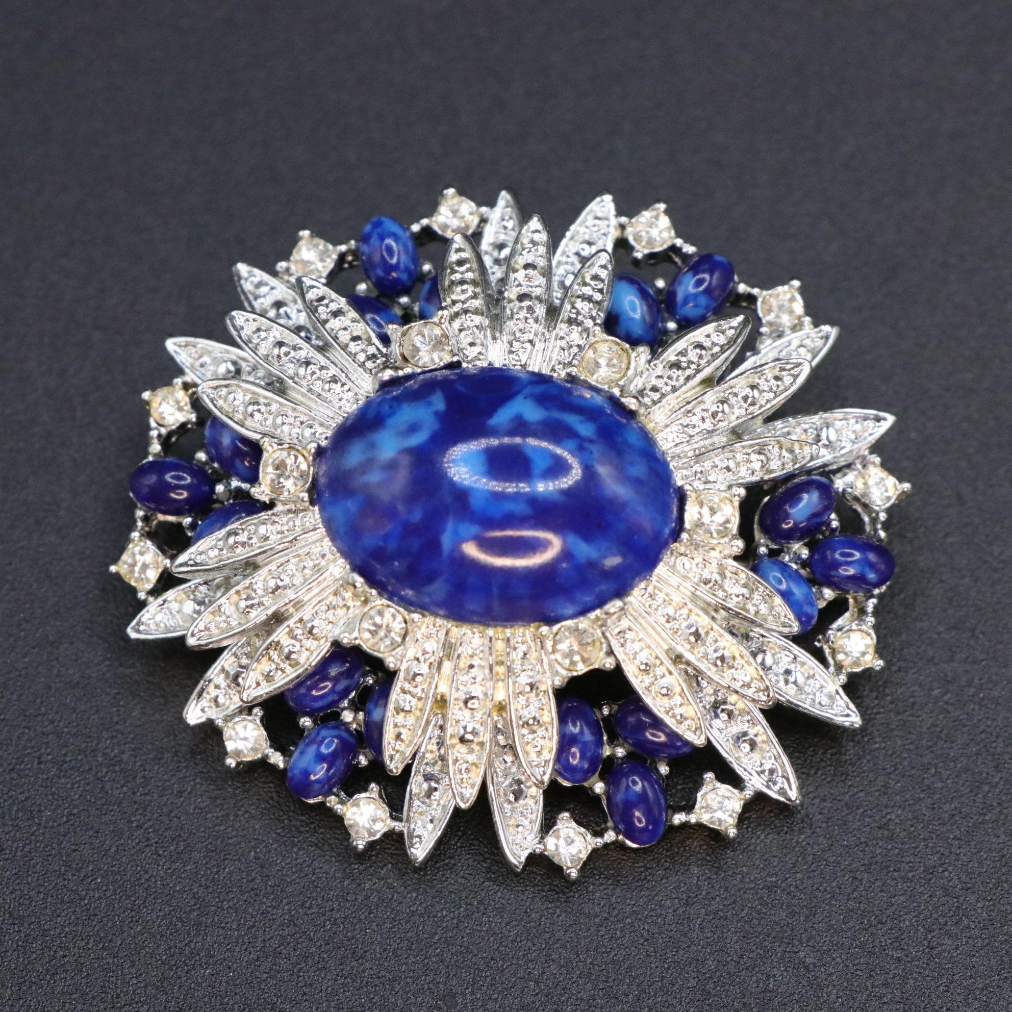 Azub, Trifari, and Sarah Coventry Crystal Brooches