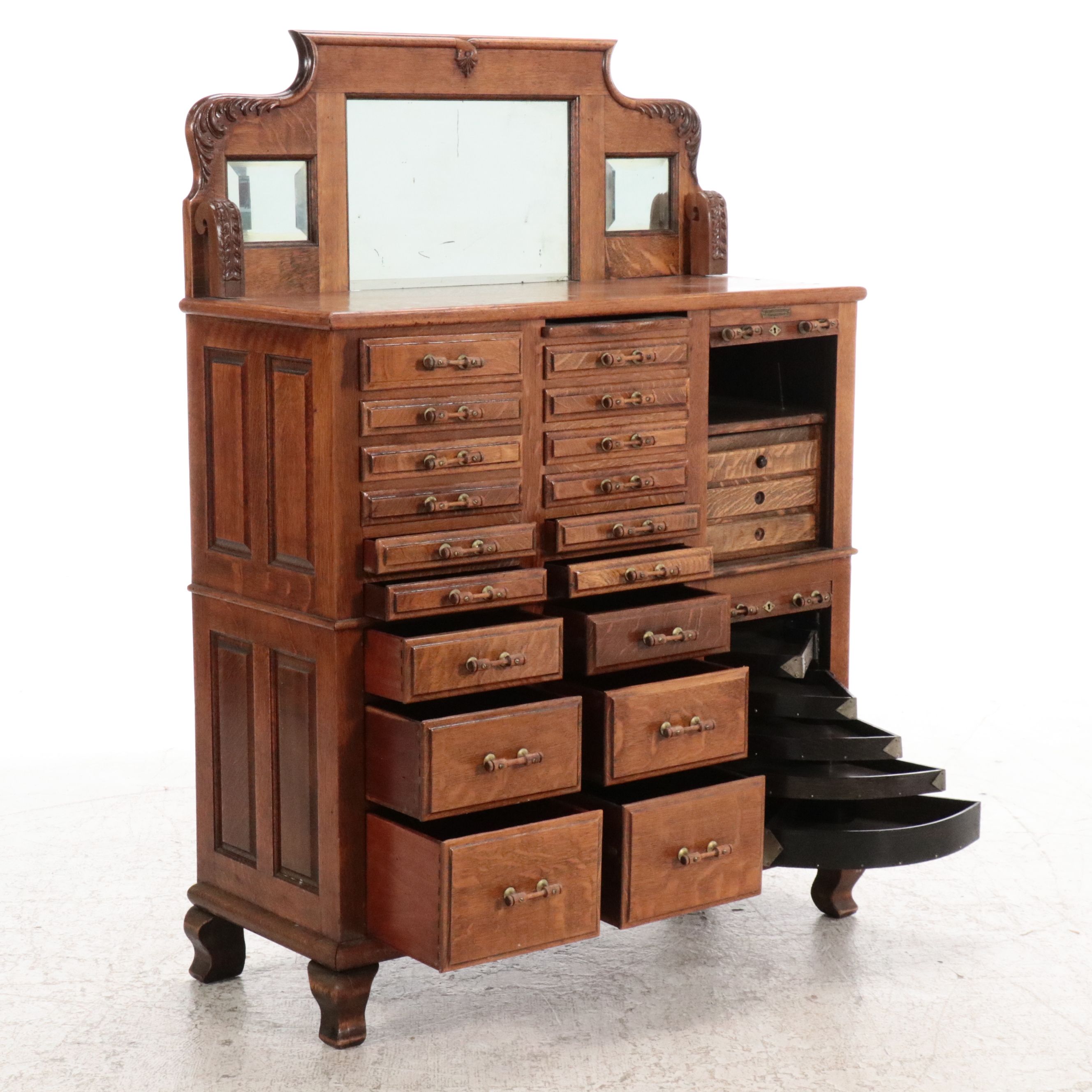 The Harvard Co. Victorian Dental Cabinet