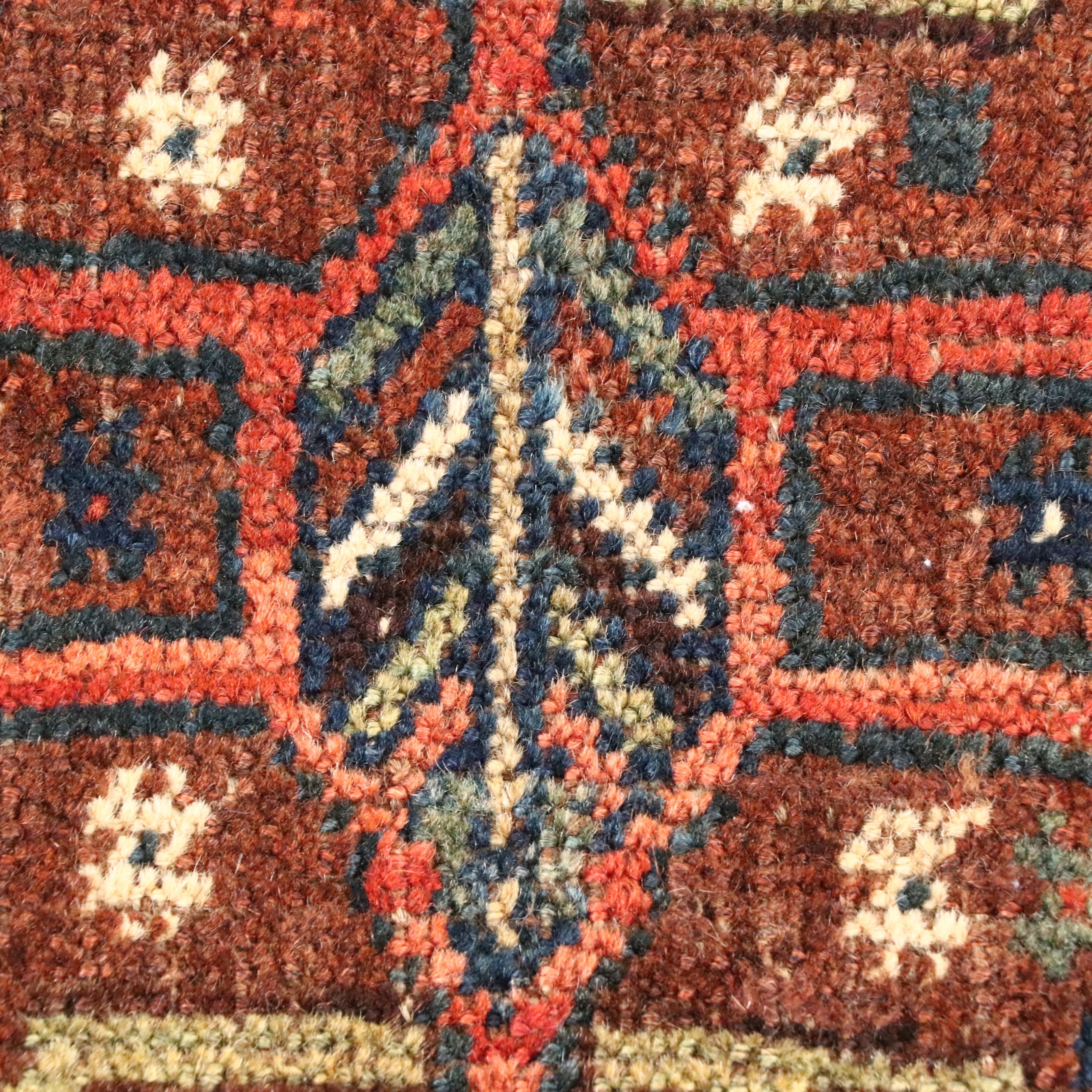 4' x 5'6 Hand-Knotted Afghan Baluch Area Rug