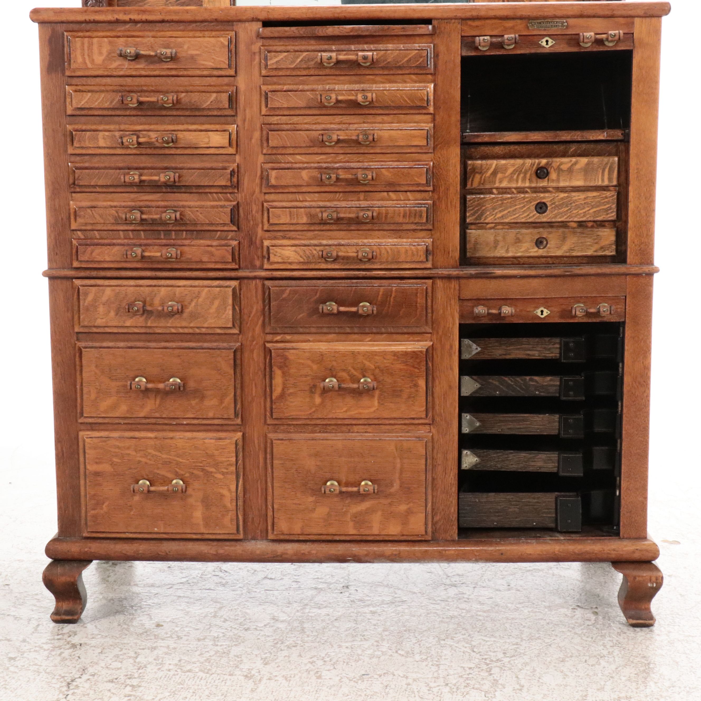 The Harvard Co. Victorian Dental Cabinet