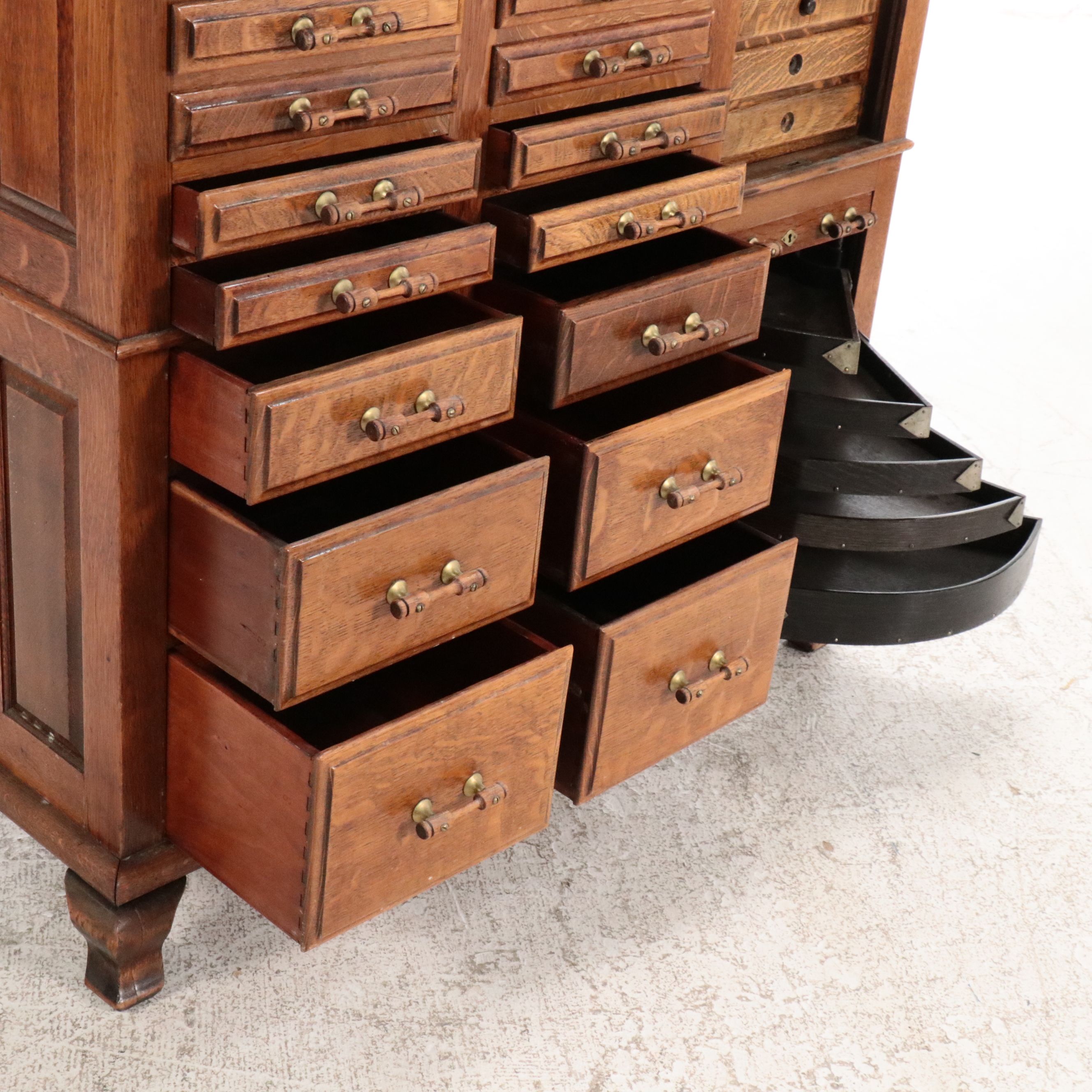 The Harvard Co. Victorian Dental Cabinet