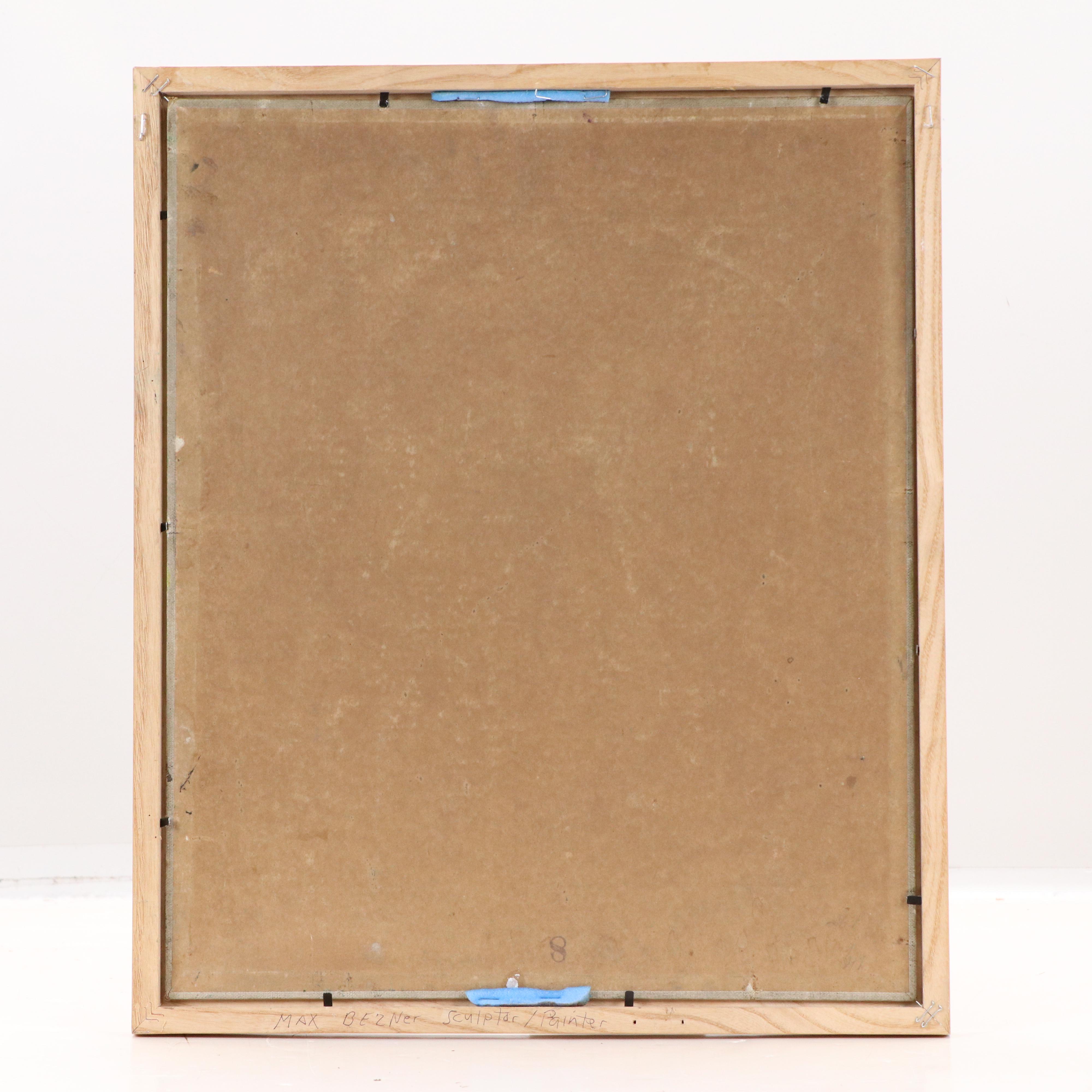 Oil Painting of Path in the Forest Attributed to Max Bezner, 1926