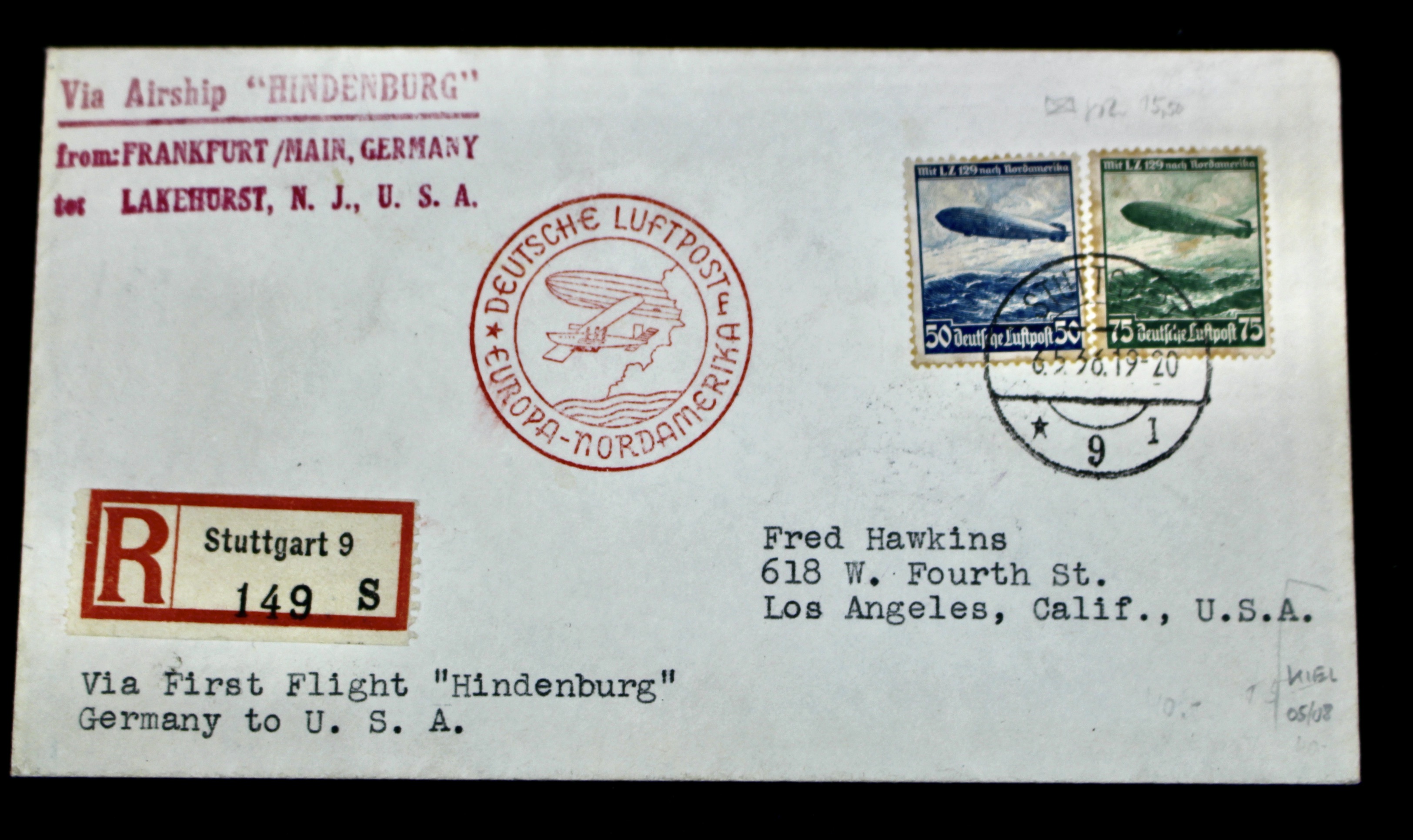 Collection of Eight Graf Zeppelin-Related Covers and Postcards