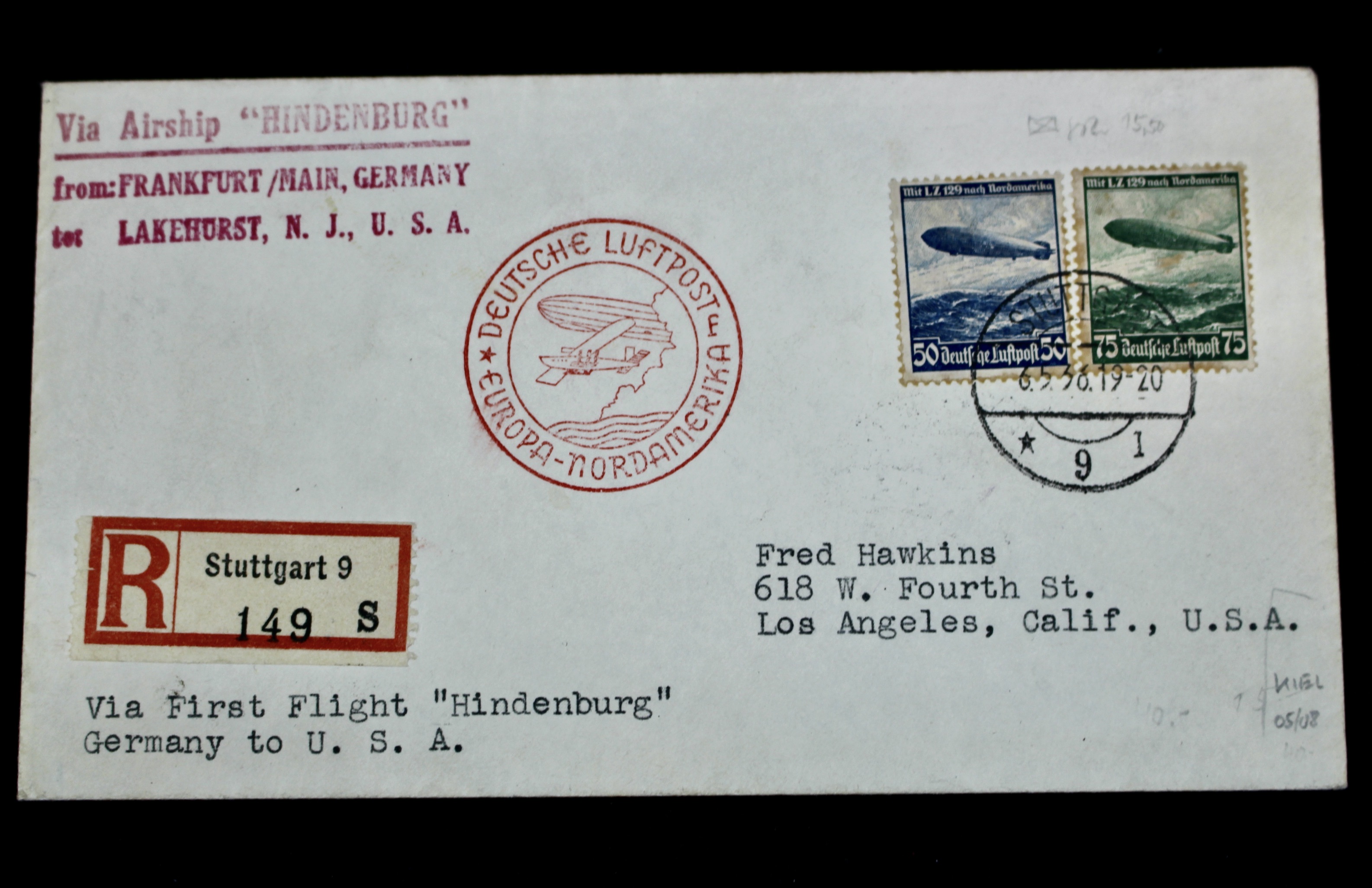 Collection of Eight Graf Zeppelin-Related Covers and Postcards