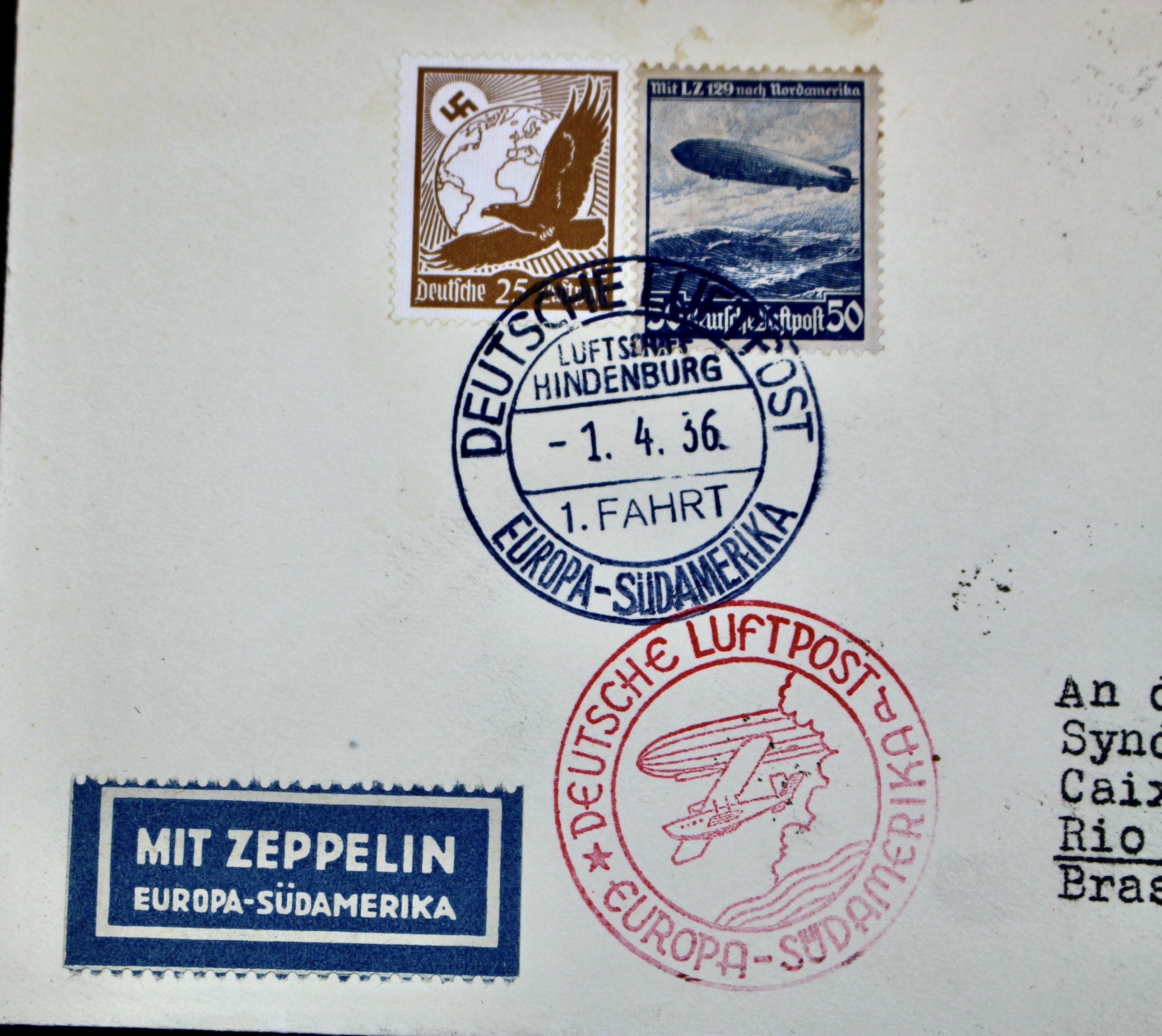 Collection of Eight Graf Zeppelin-Related Covers and Postcards