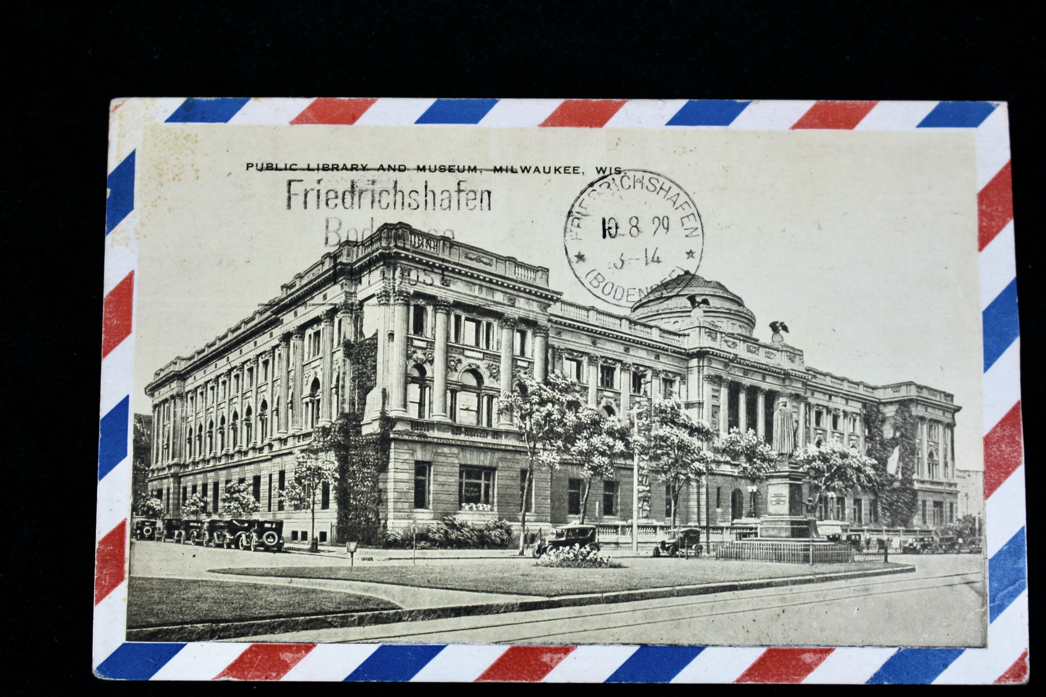 First Round-the-World Zeppelin Flight Commemorative Postcard, 1929