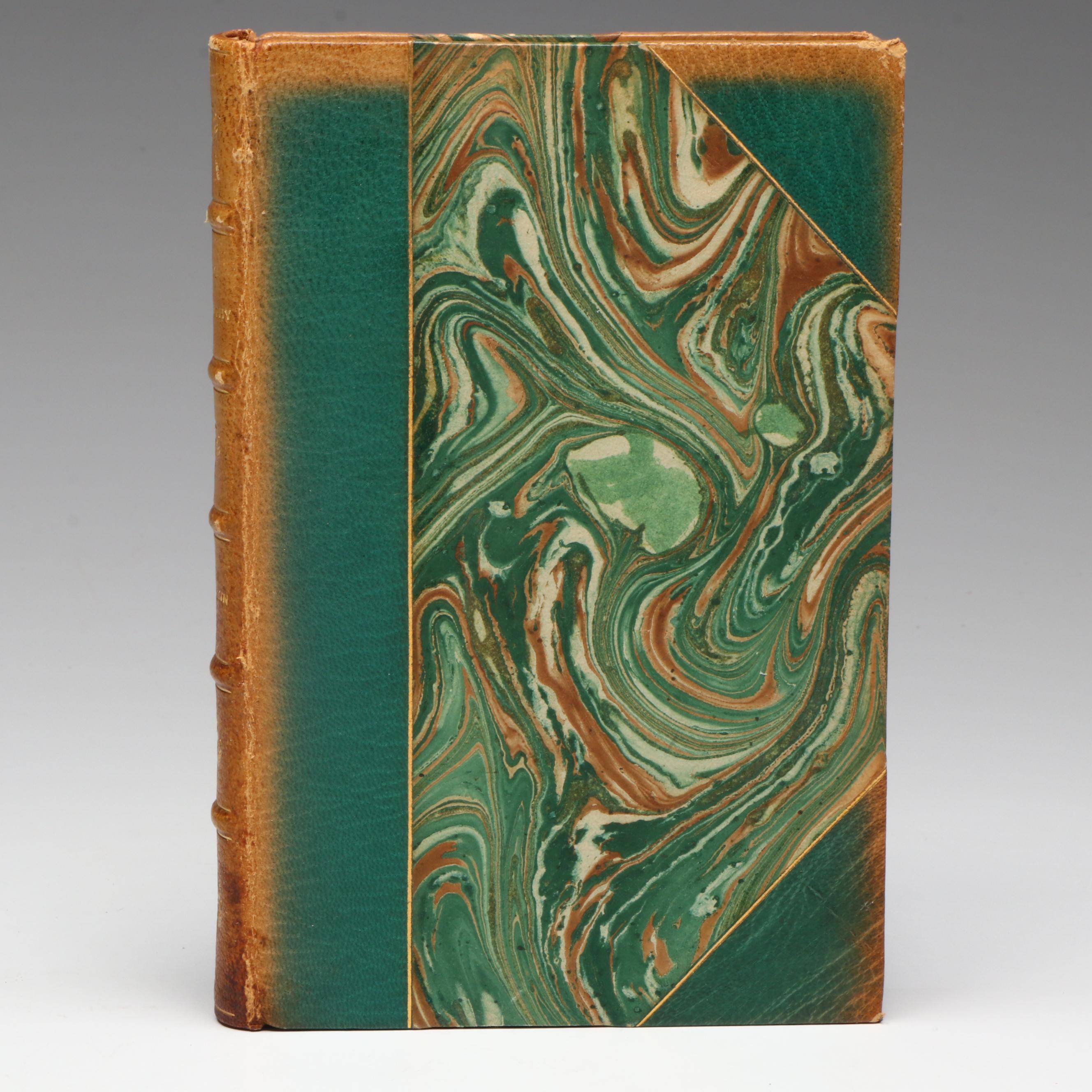 Leather Bound "Autobiography" by Benjamin Franklin, 1948