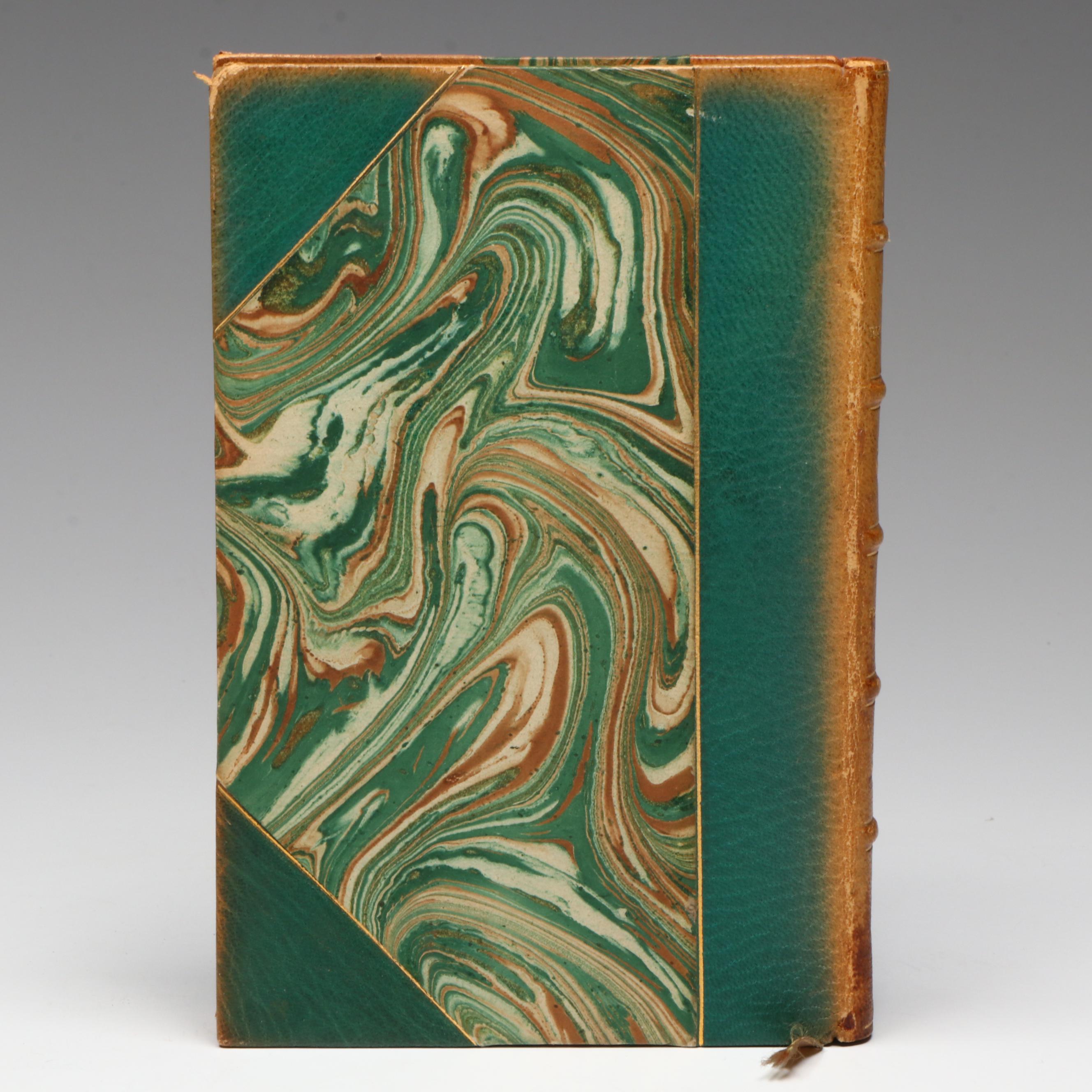 Leather Bound "Autobiography" by Benjamin Franklin, 1948