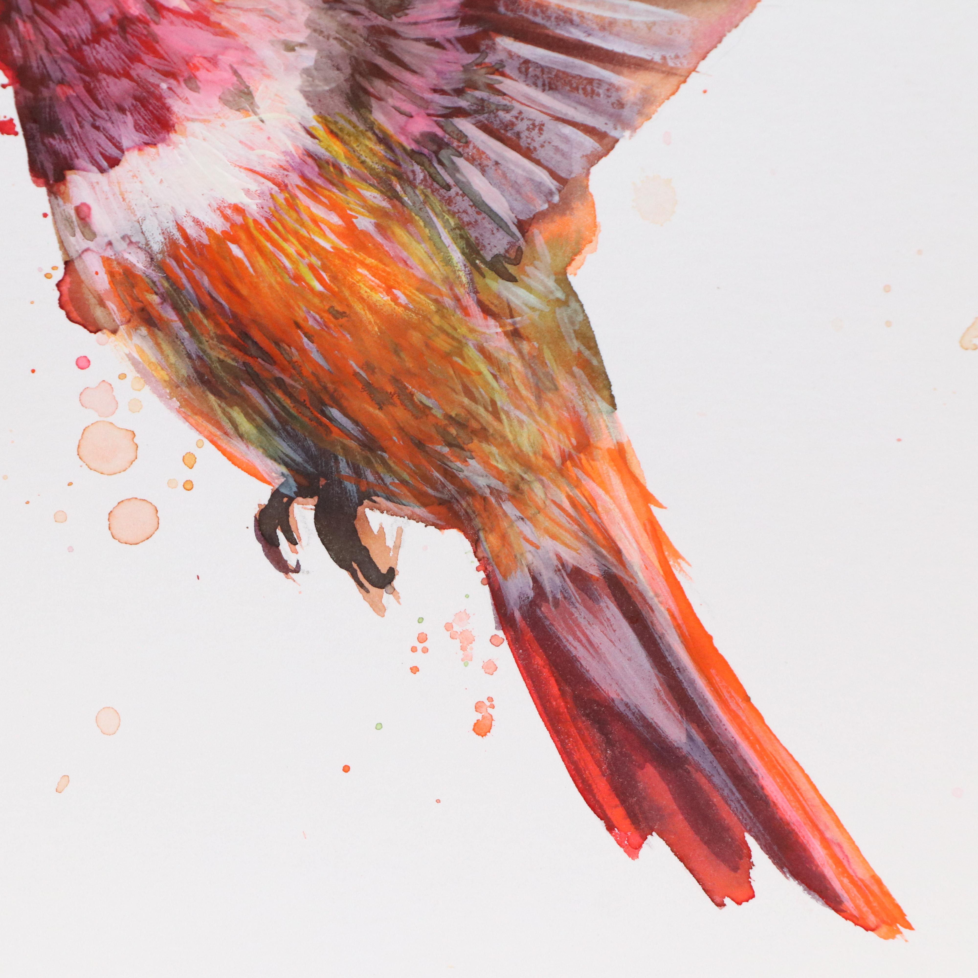 Inga Kovalenko Watercolor Painting of Hummingbird, 2025