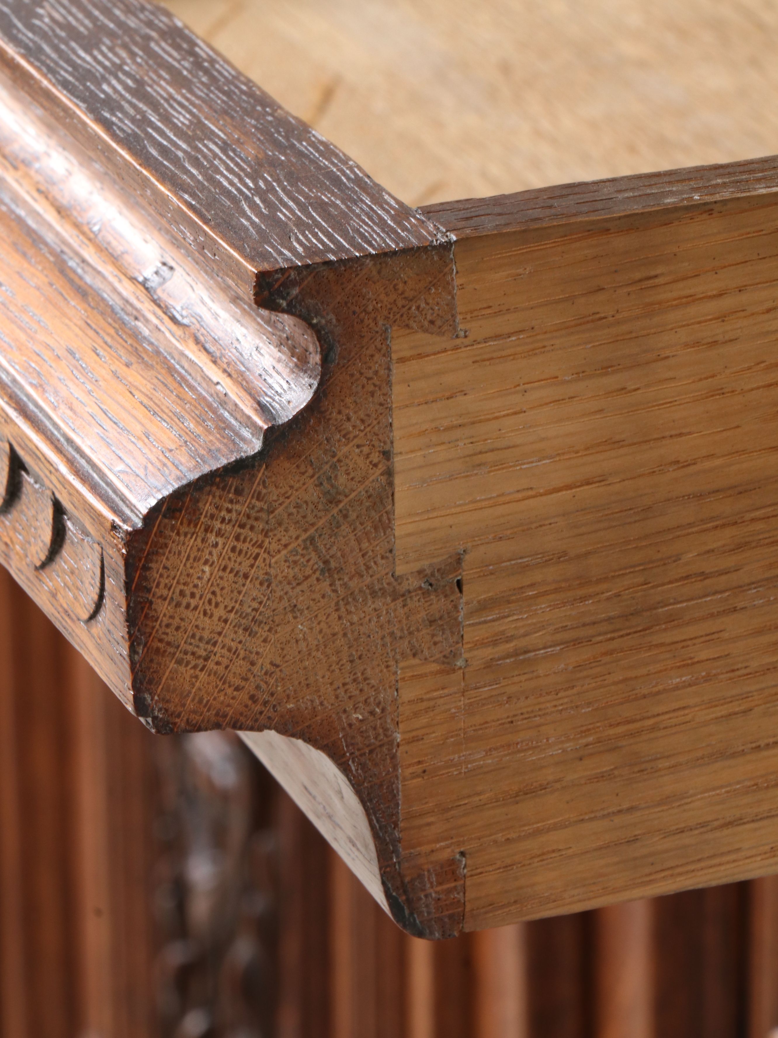 Italian Renaissance Style Carved Oak Cabinet