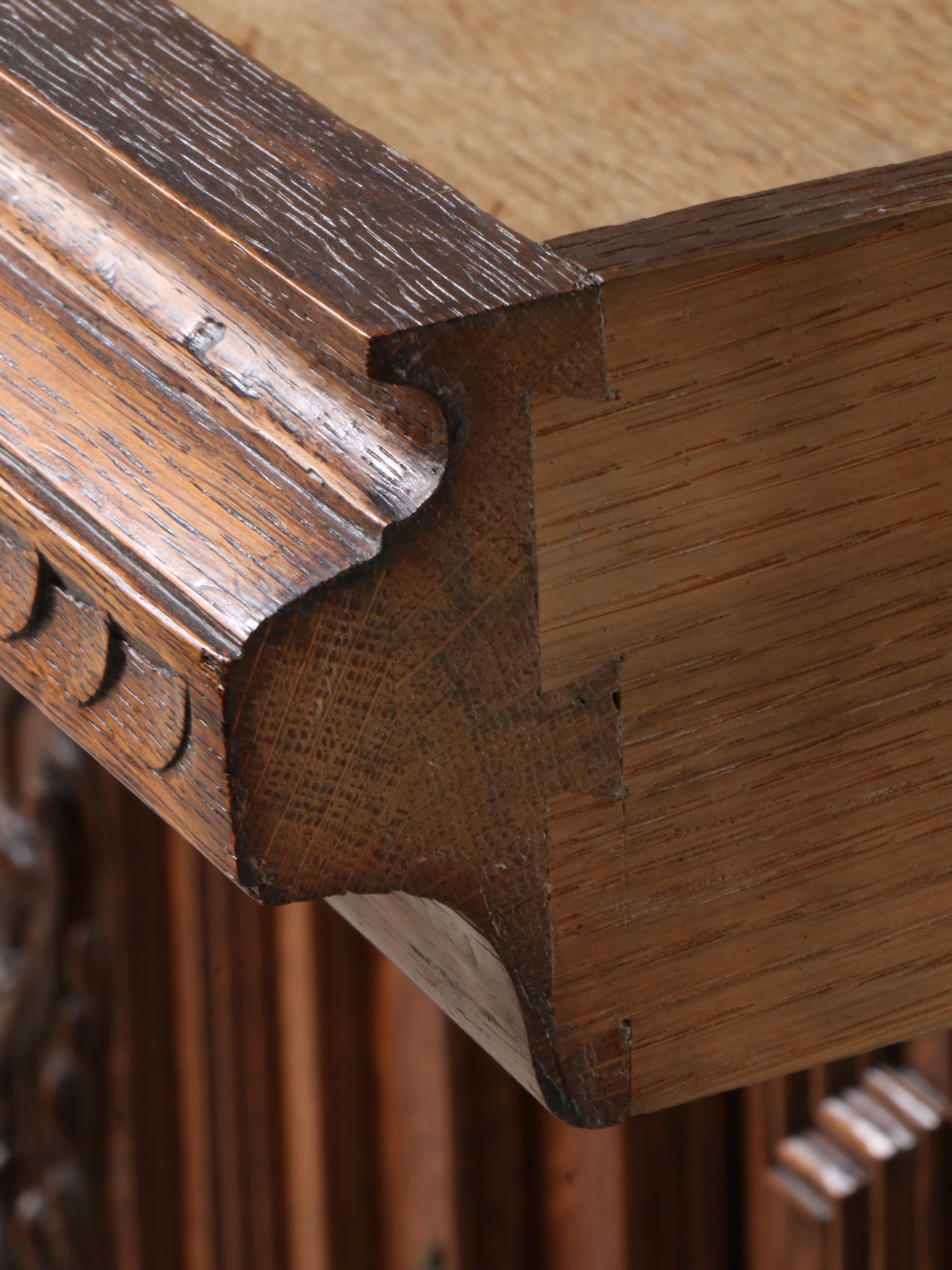 Italian Renaissance Style Carved Oak Cabinet