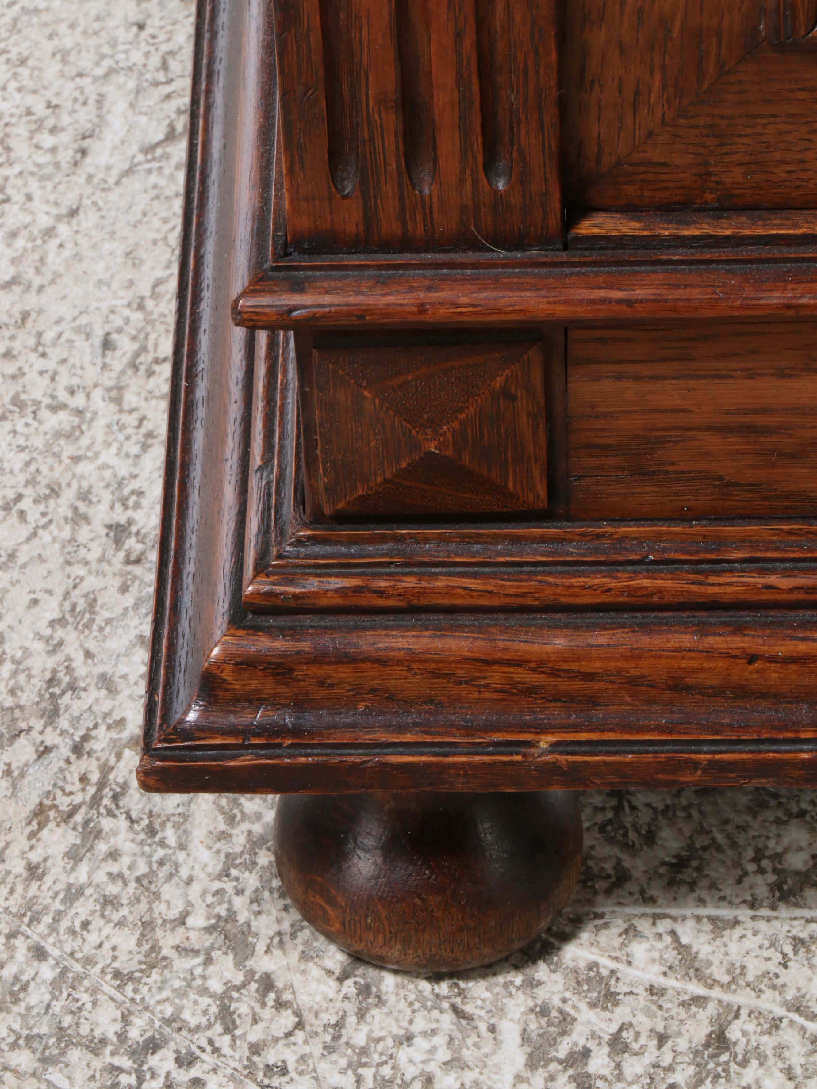 Italian Renaissance Style Carved Oak Cabinet