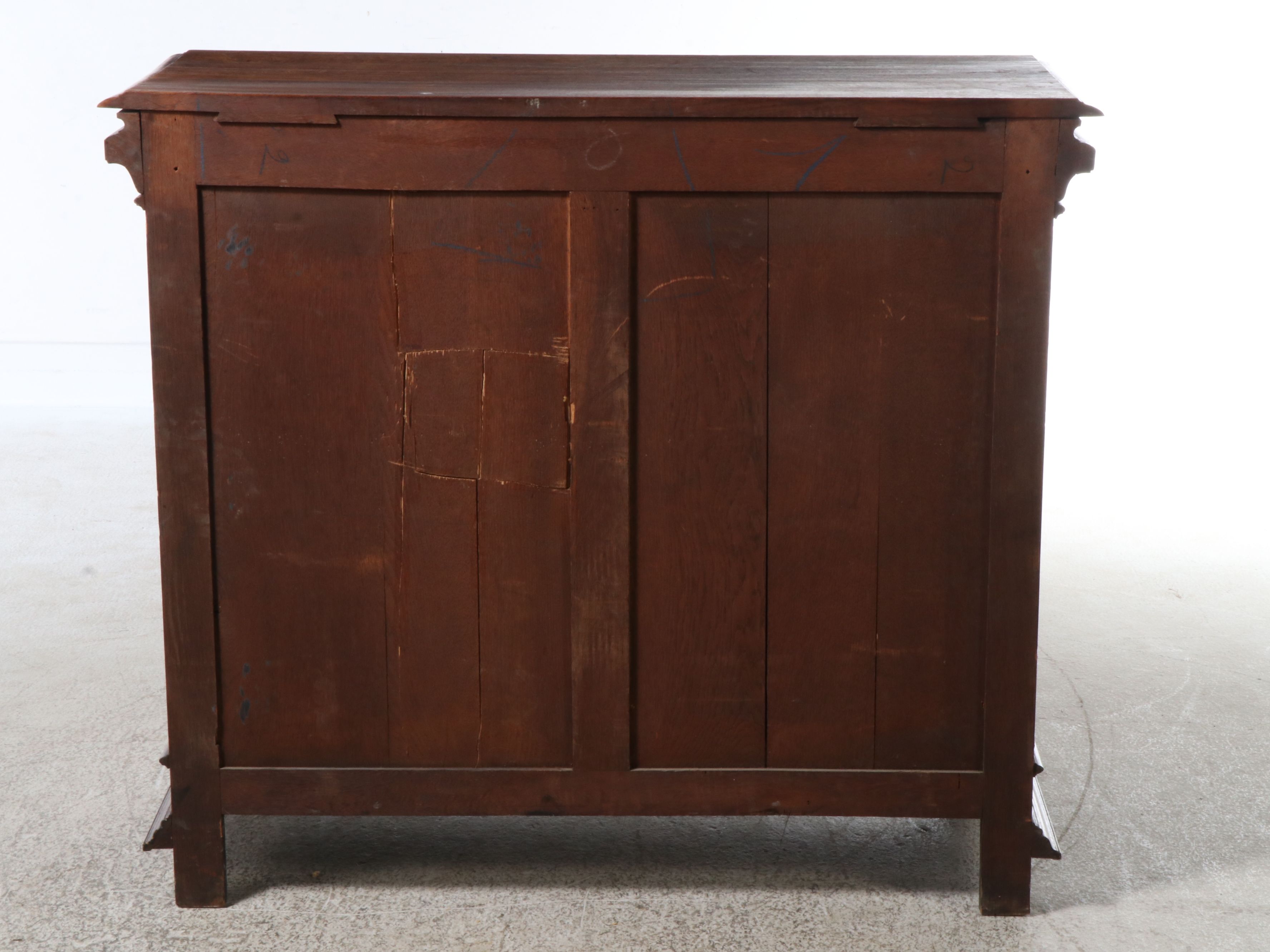 Italian Renaissance Style Carved Oak Cabinet