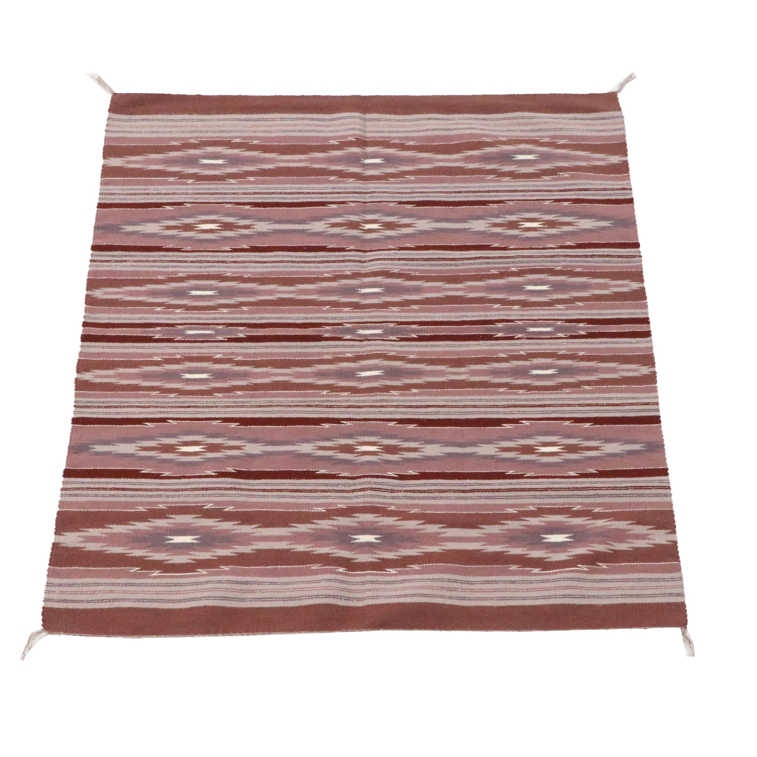 4'5 x 5'6 Handwoven Navajo Wide Ruins Area Rug