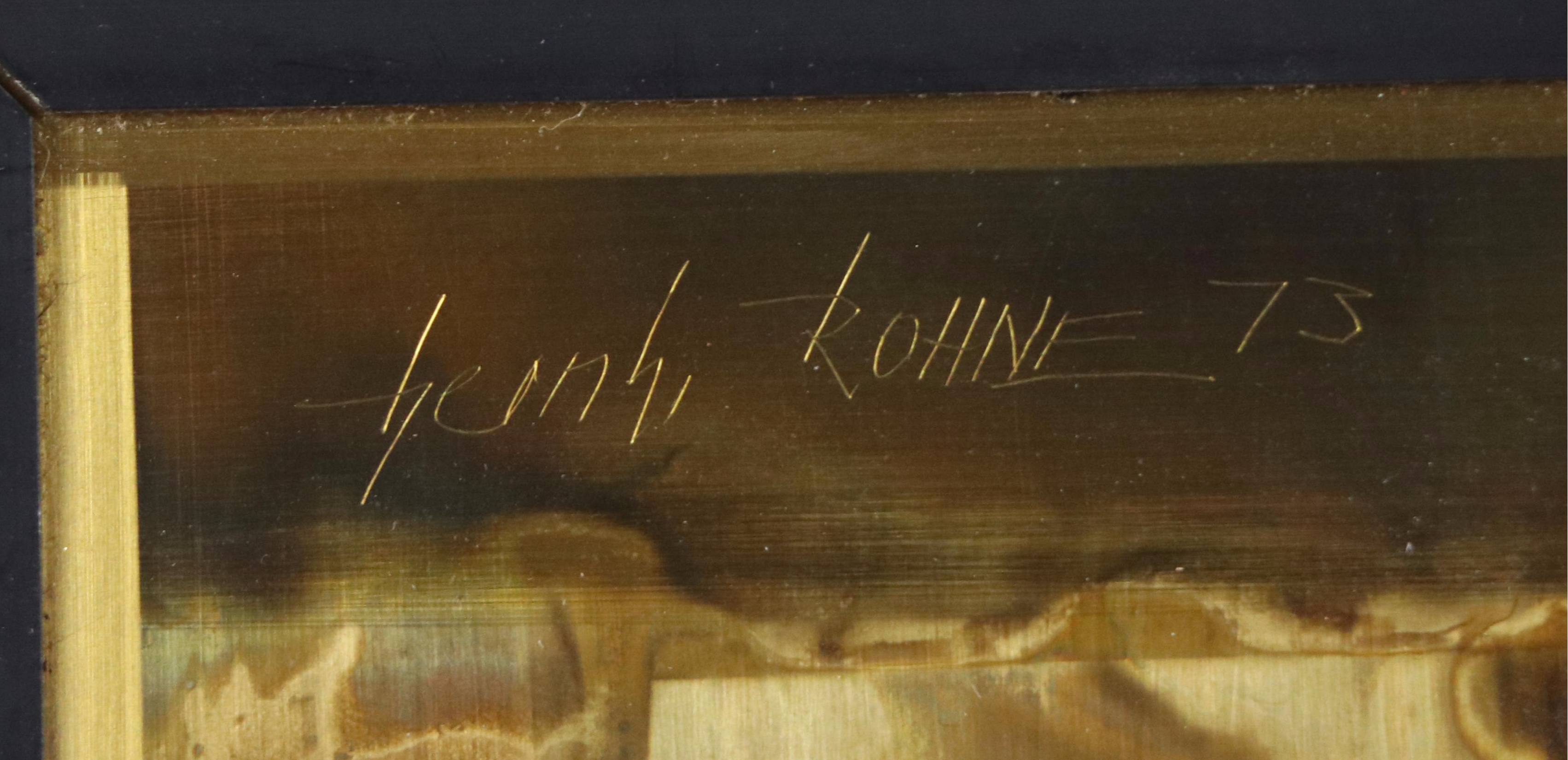 Metallic Design Studio for Bernhard Rohne Acid Etched Sheet Metal Art, 1973