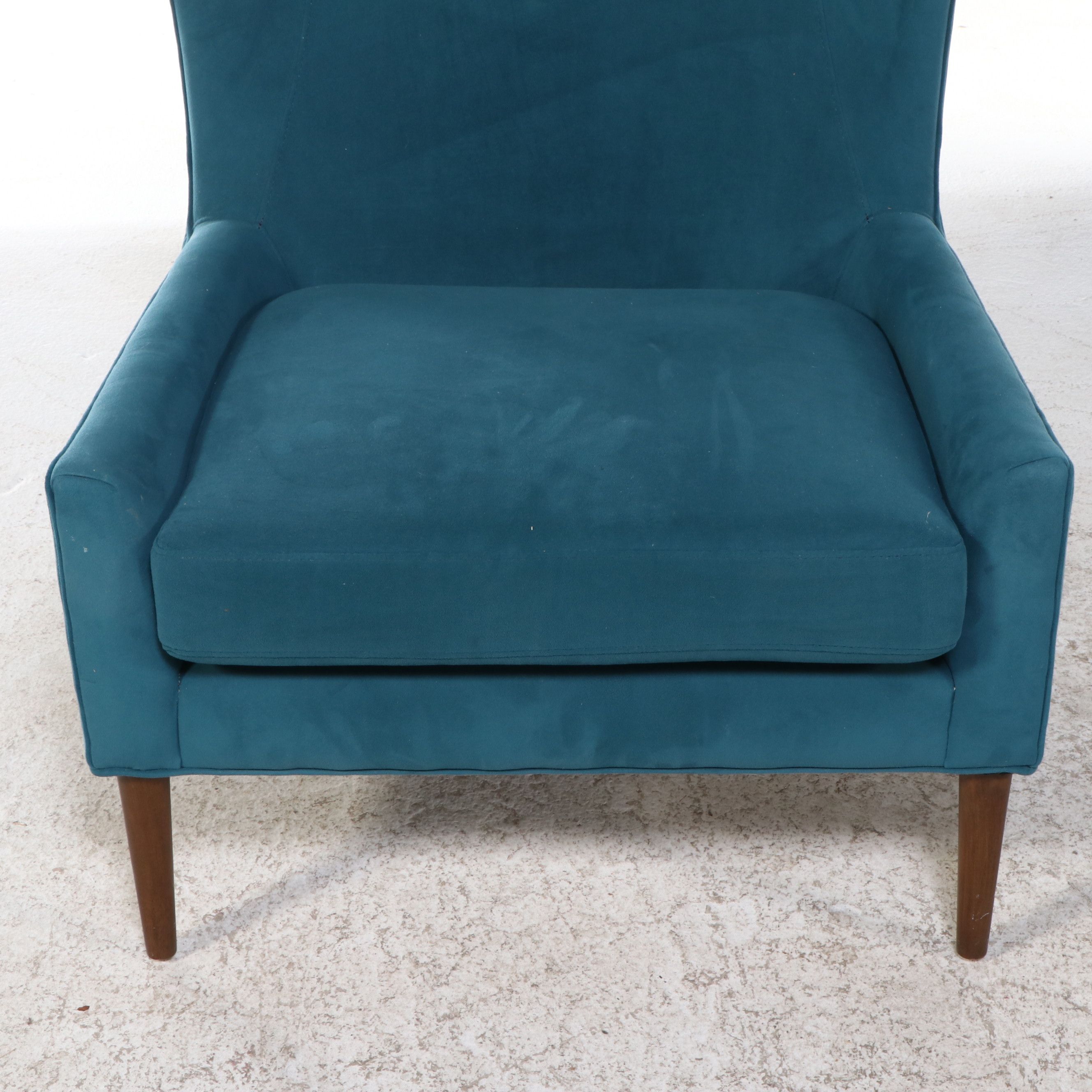 Pair of Four Hands Mid Century Modern Style Wingback Lounge Chairs