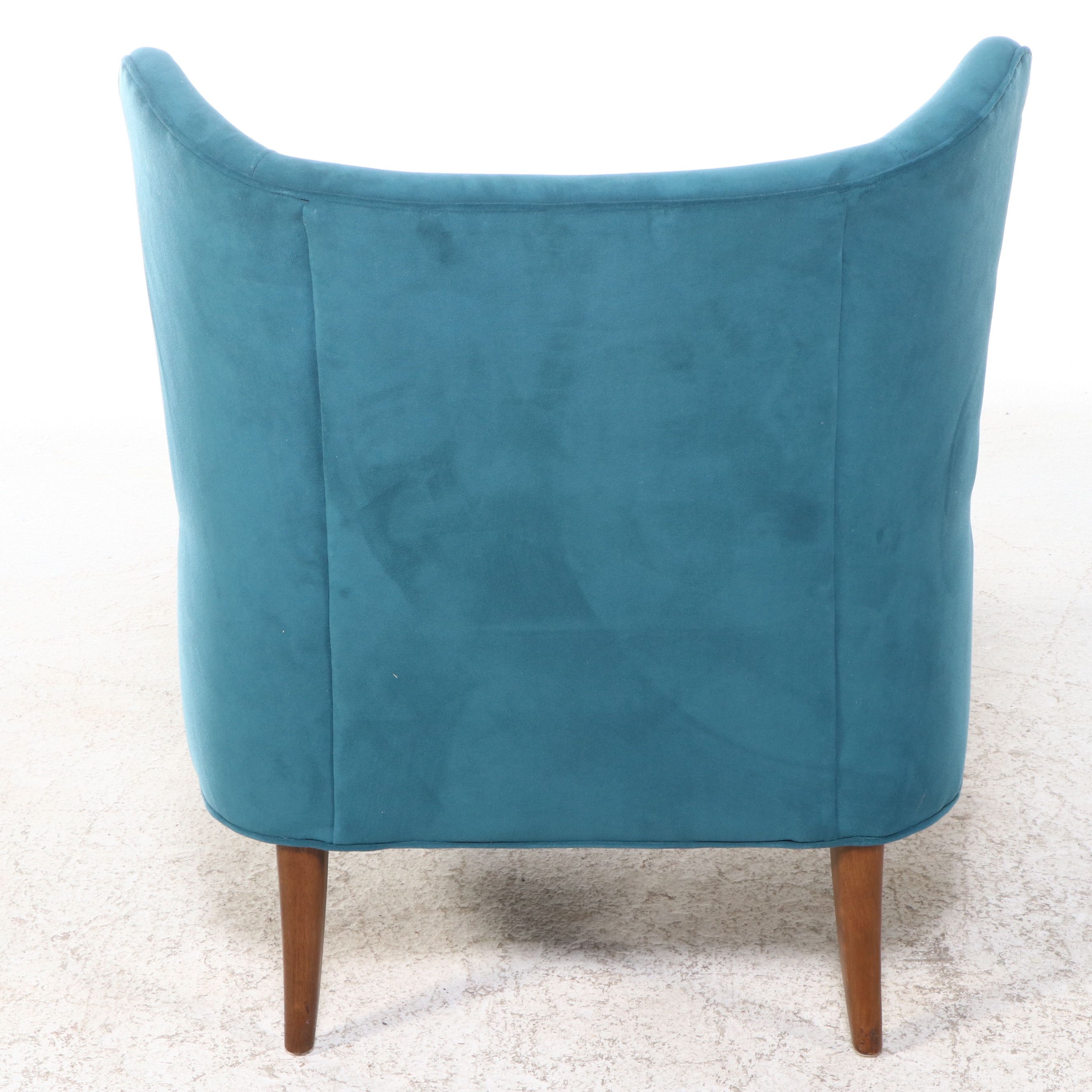 Pair of Four Hands Mid Century Modern Style Wingback Lounge Chairs