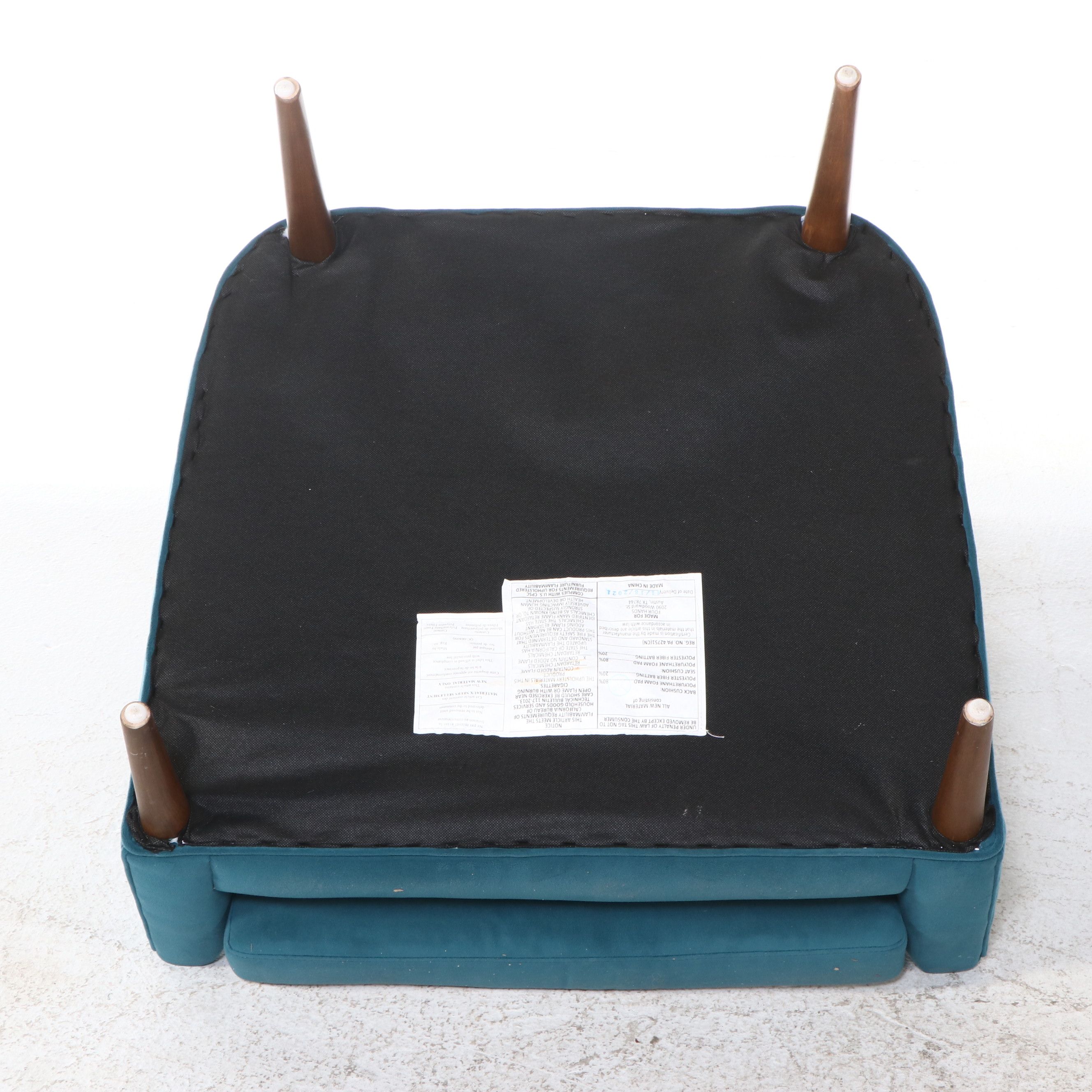 Pair of Four Hands Mid Century Modern Style Wingback Lounge Chairs