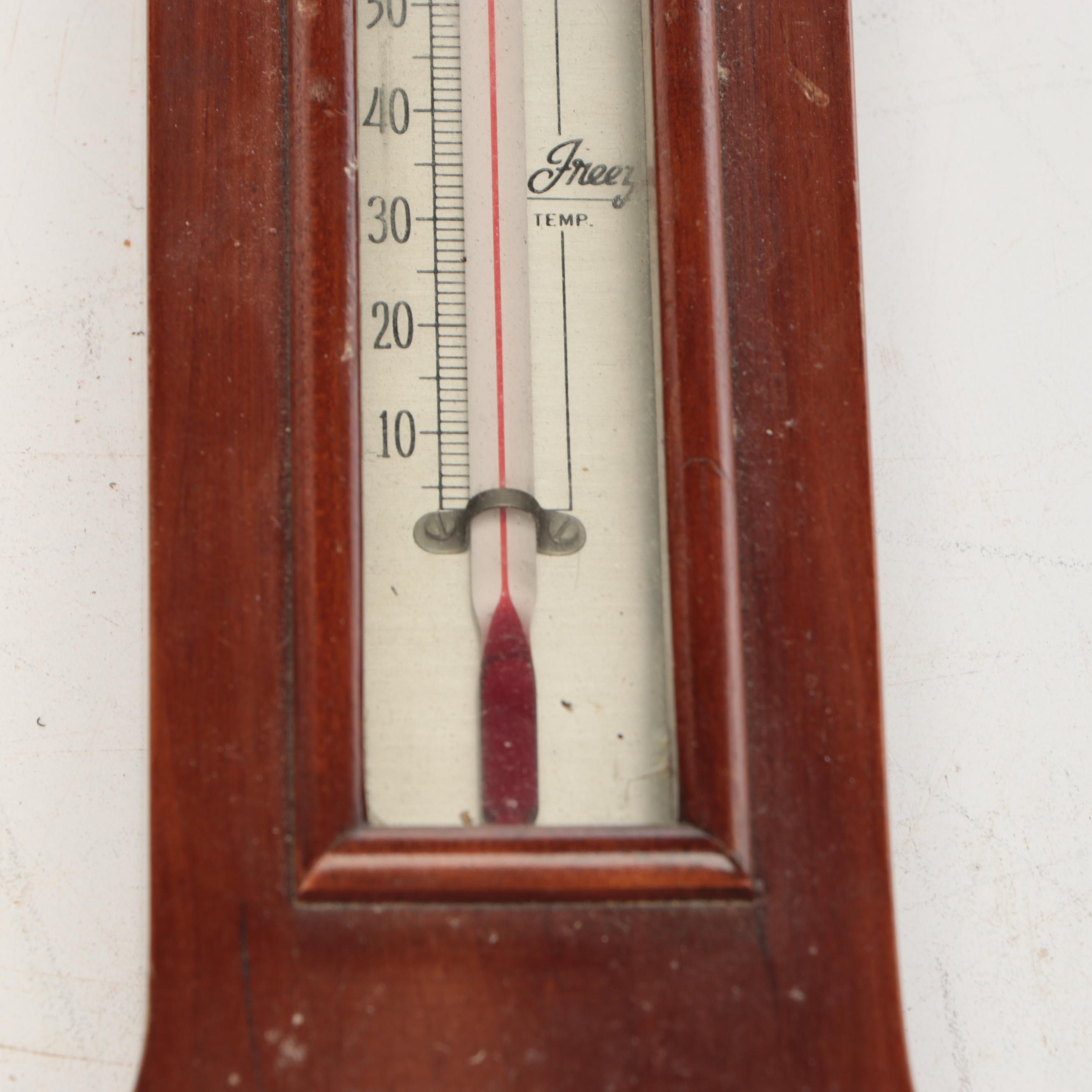 Airguide Jamestown Banjo Wall Barometer with Hygrometer, Mid-20th Century