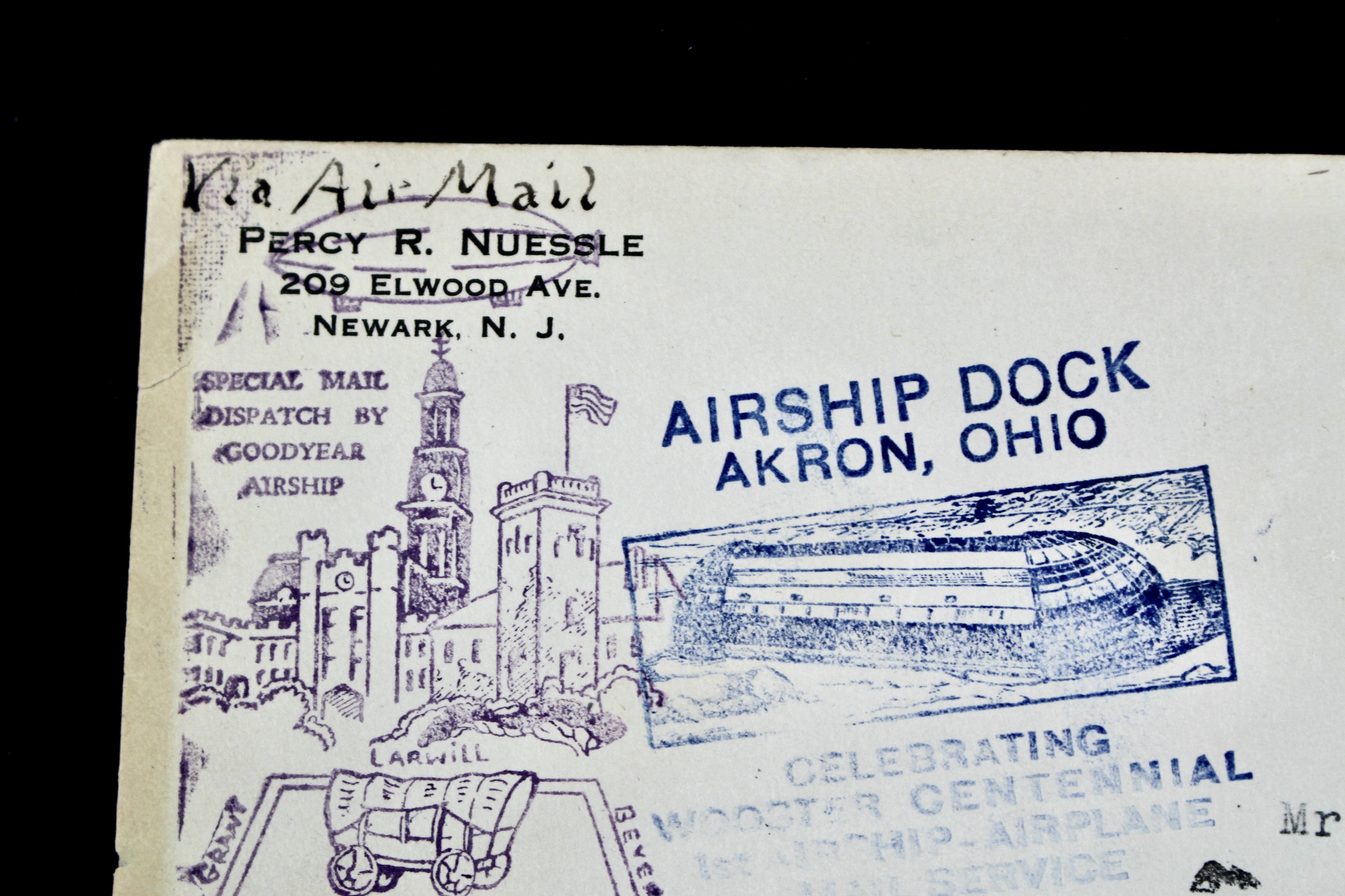 1932 USS Akron Graf Zeppelin Postal Cover