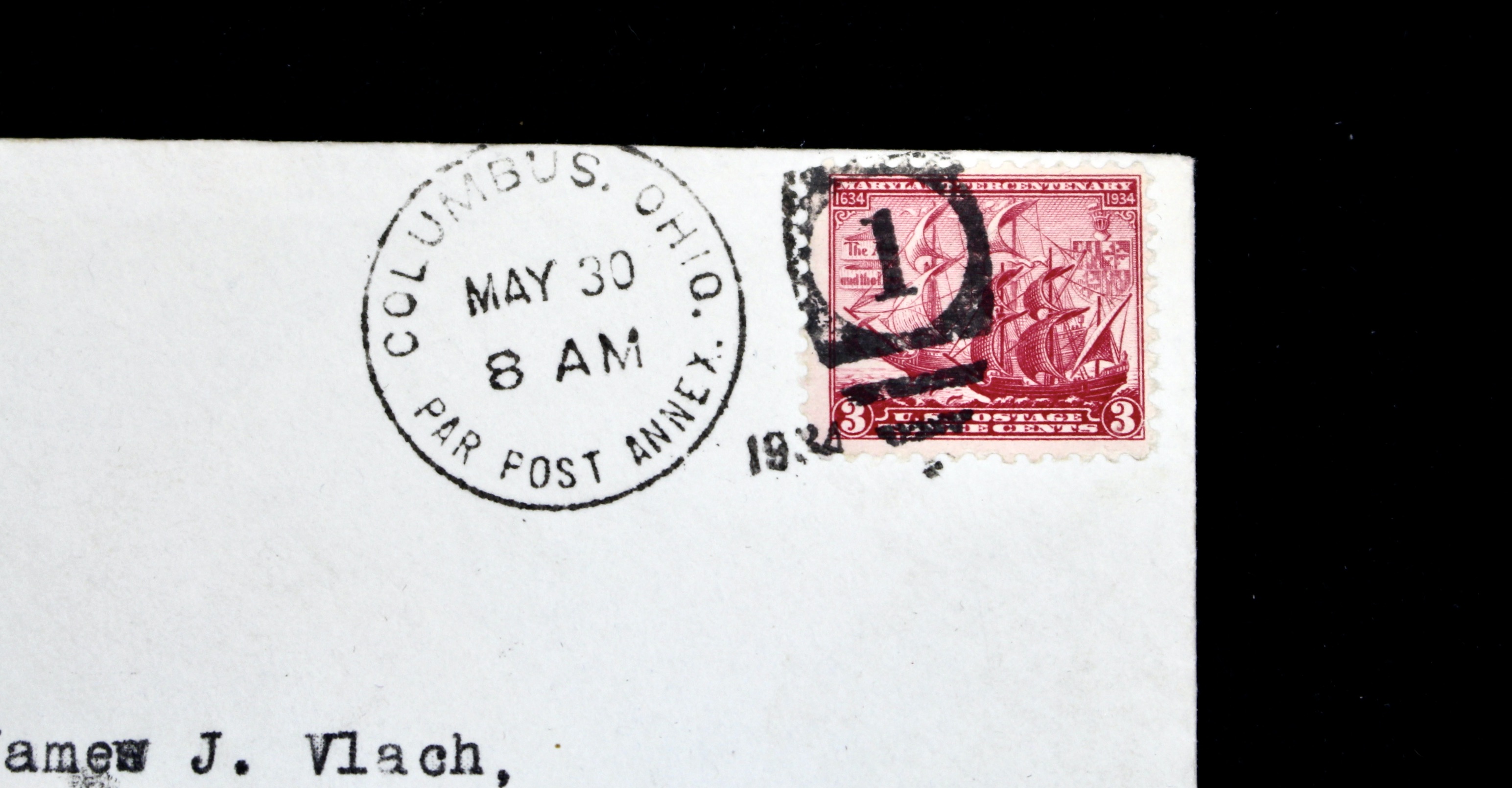 1934 "In Memoriam" USS Akron Zeppelin Postal Cover