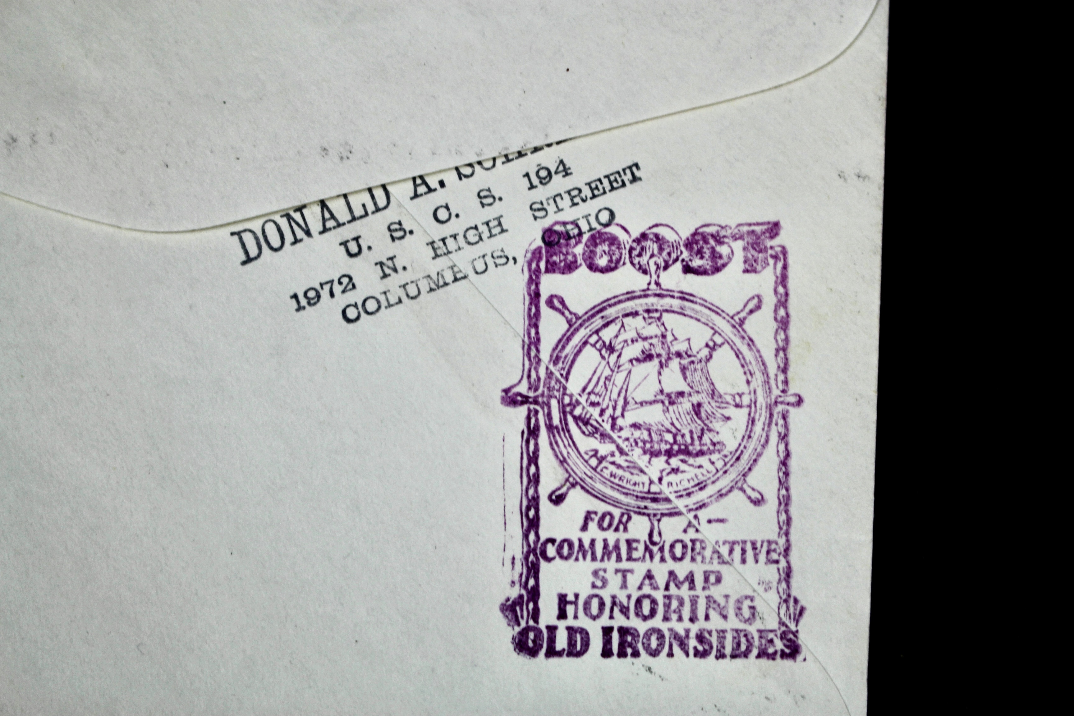 1934 "In Memoriam" USS Akron Zeppelin Postal Cover