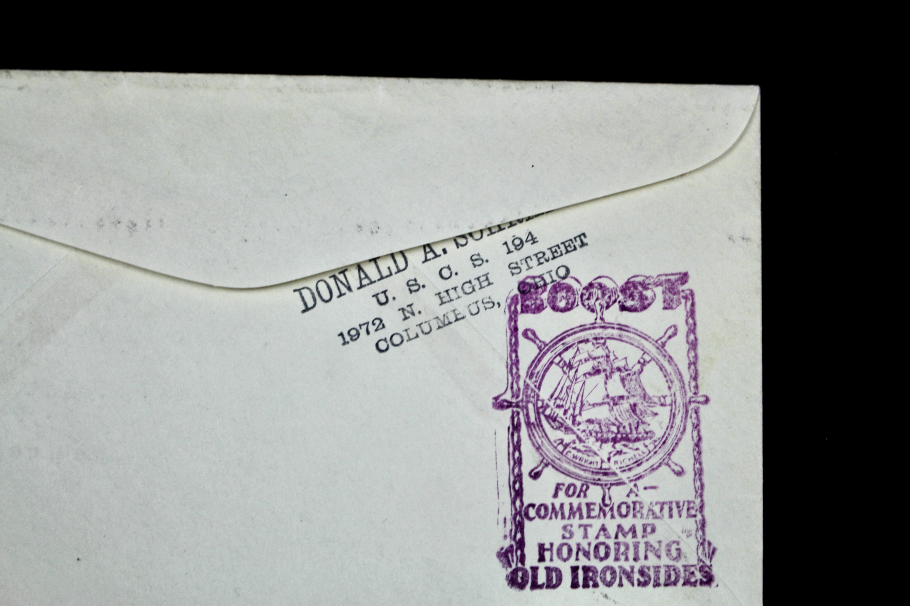 1934 "In Memoriam" USS Akron Zeppelin Postal Cover