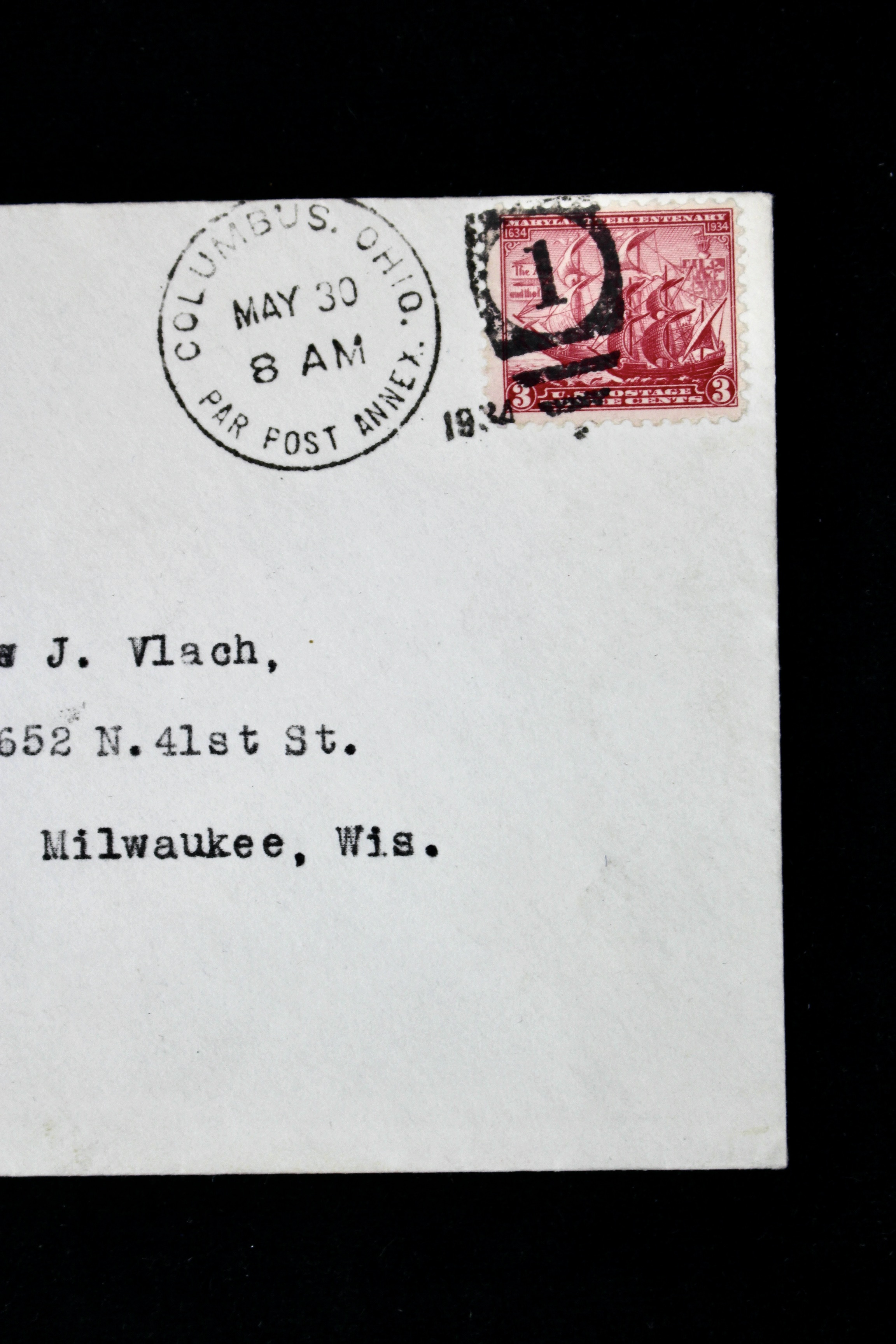 1934 "In Memoriam" USS Akron Zeppelin Postal Cover