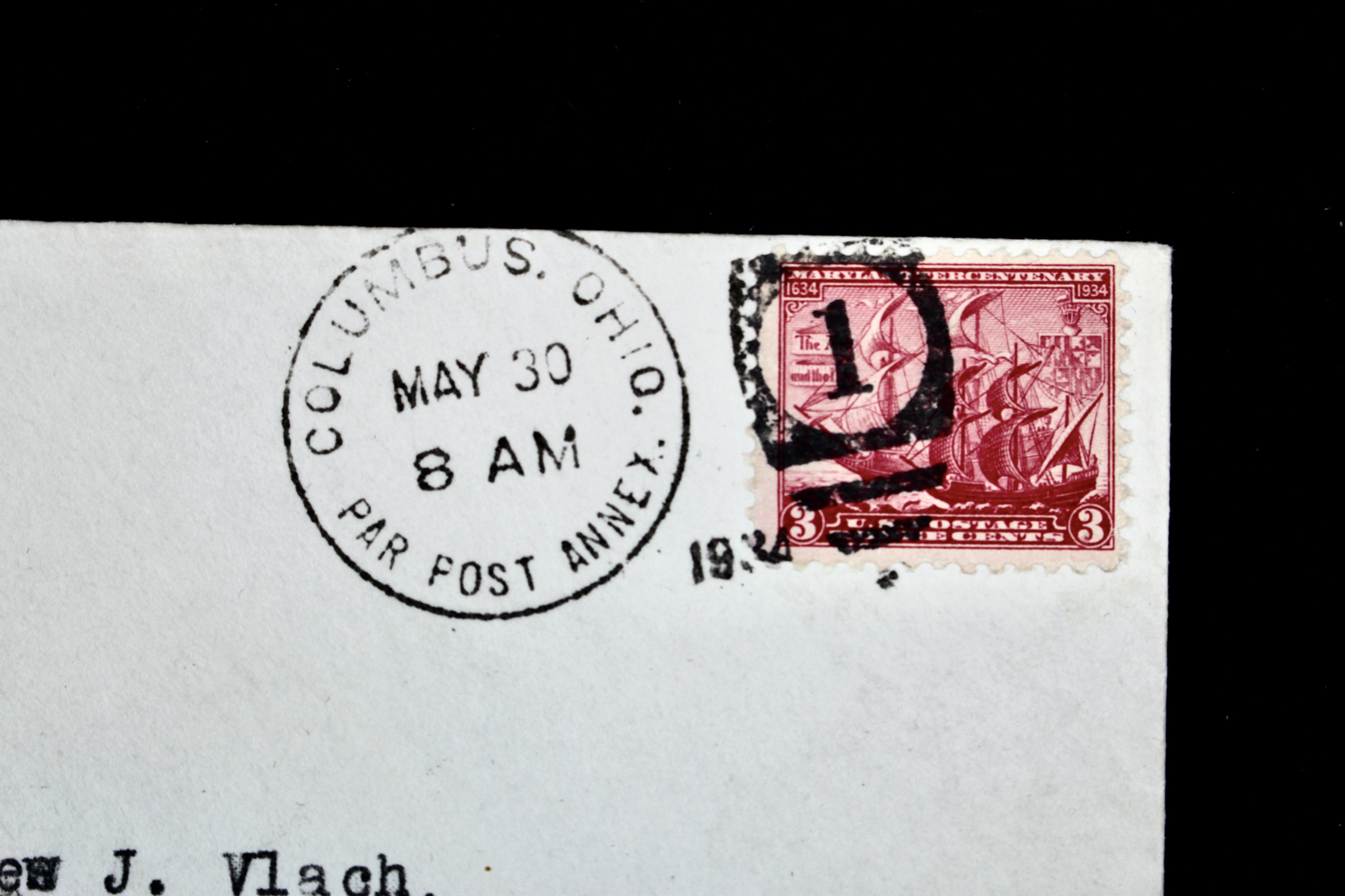 1934 "In Memoriam" USS Akron Zeppelin Postal Cover