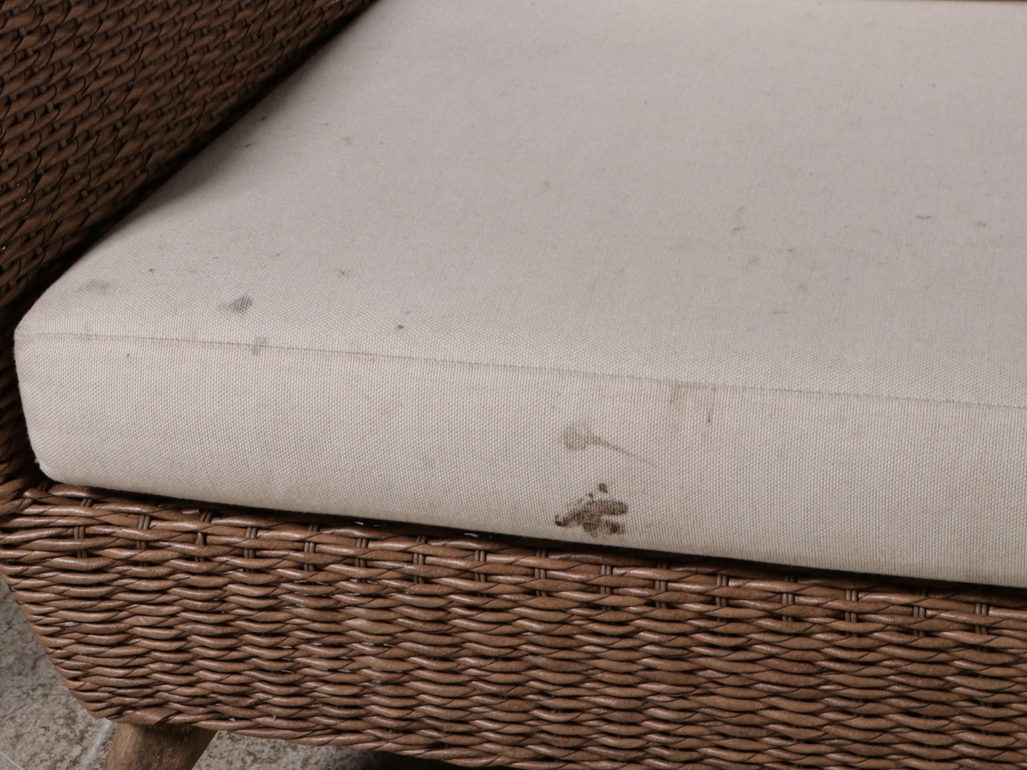 Modern Resin Wicker Patio Lounge Set with Settee, Armchairs and Coffee Table