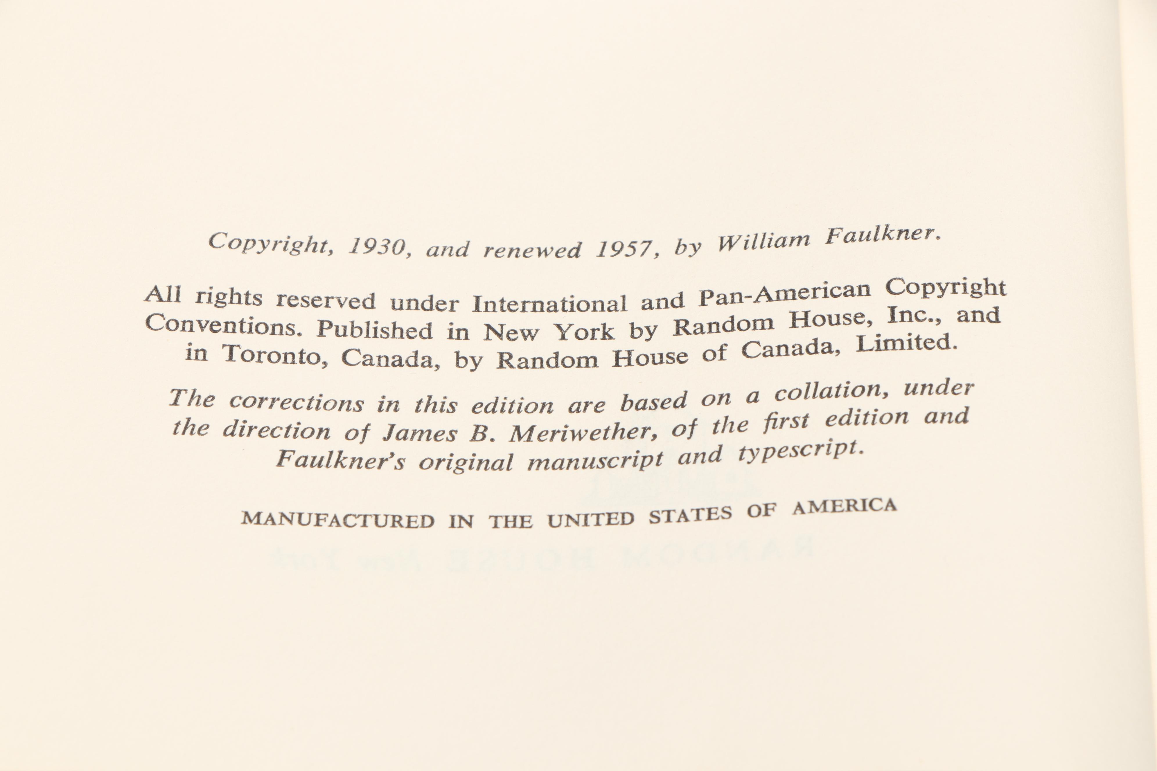 Uniformly Bound "Light in August," "As I Lay Dying" and More by William Faulkner