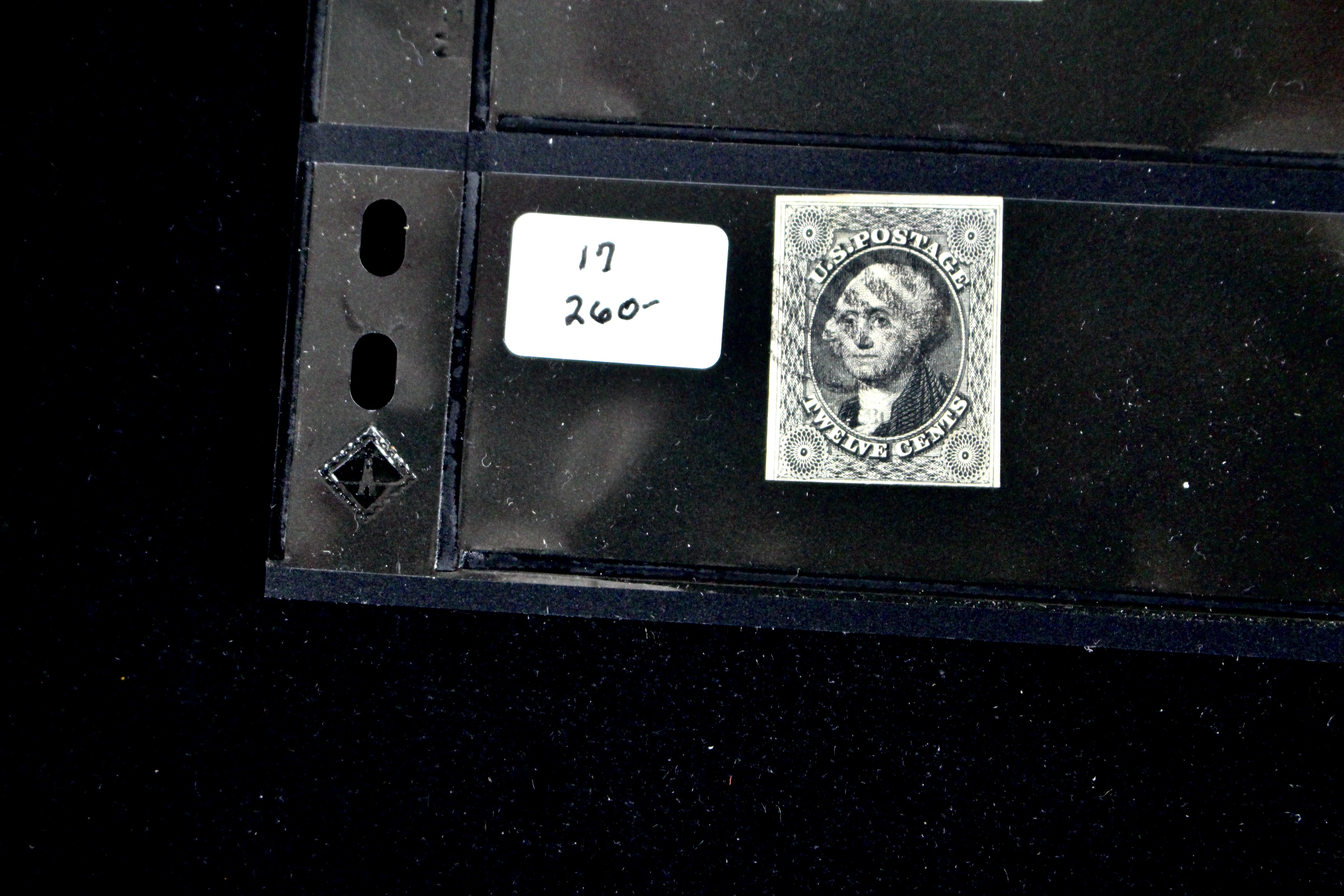 Seven Different Early Imperforate U.S. Postage Stamps