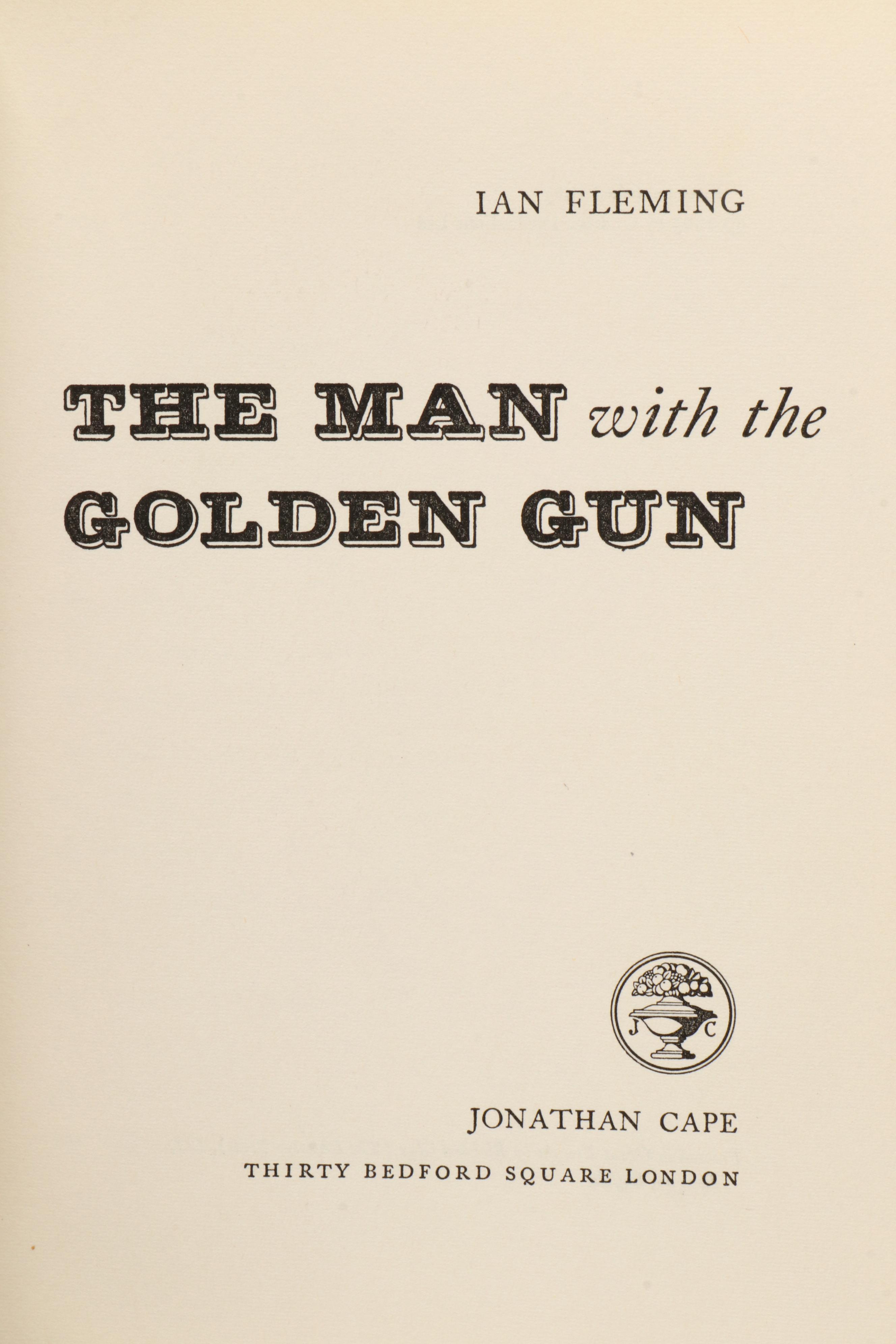 First UK Edition "The Man with the Golden Gun" by Ian Fleming, 1965