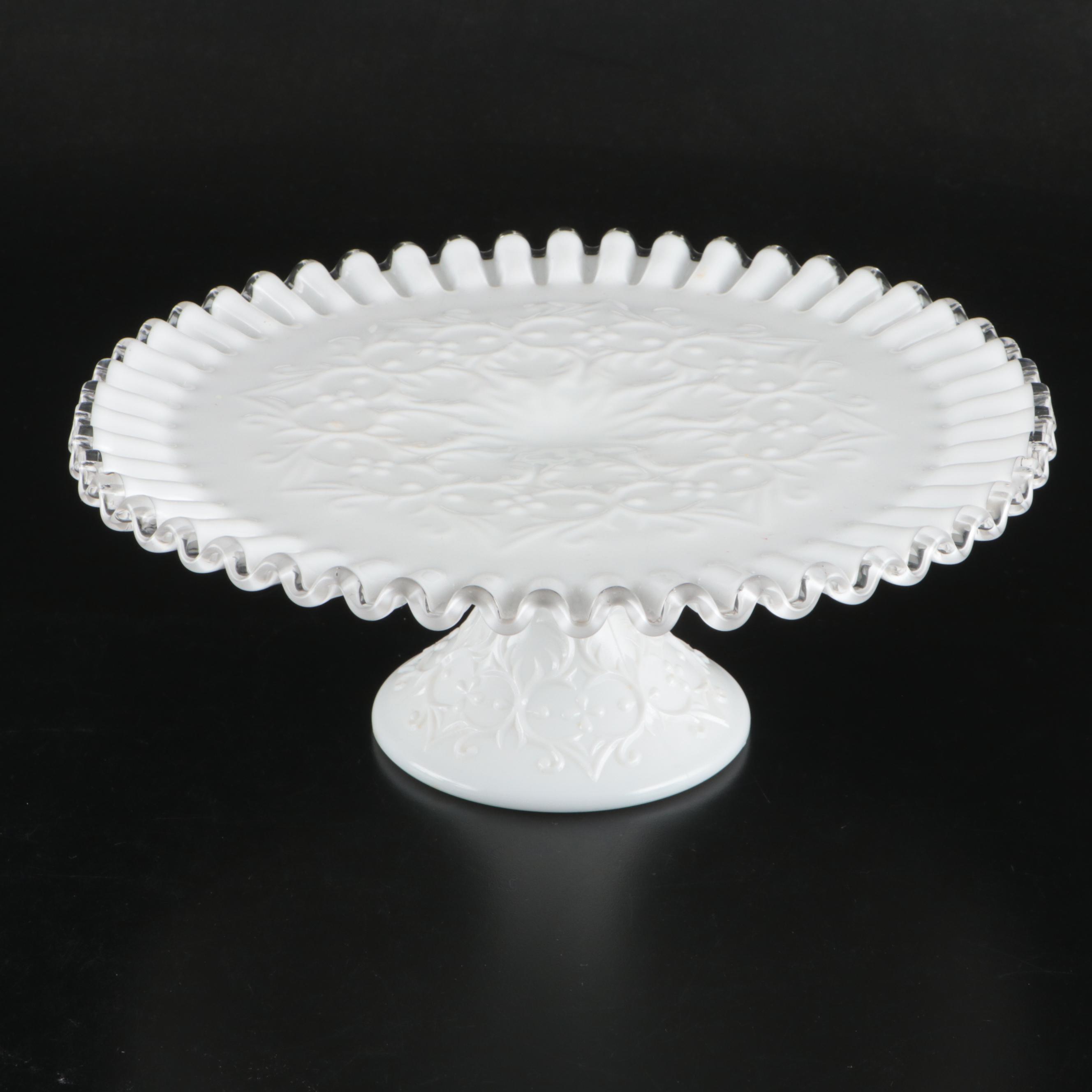 Fenton Milk Glass Basket, Pierceware Milk Glass Bowl, and More Table Accessories