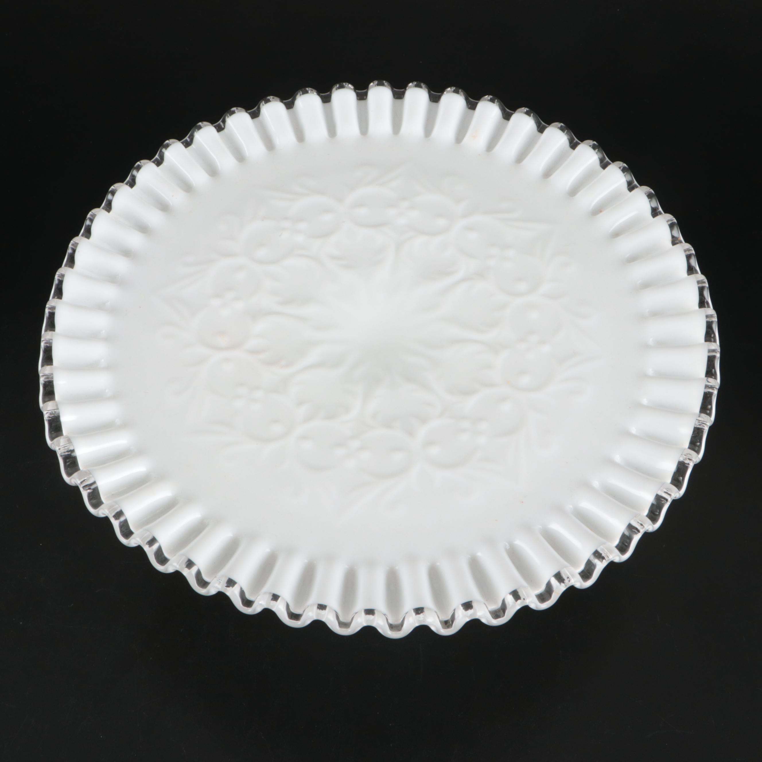 Fenton Milk Glass Basket, Pierceware Milk Glass Bowl, and More Table Accessories