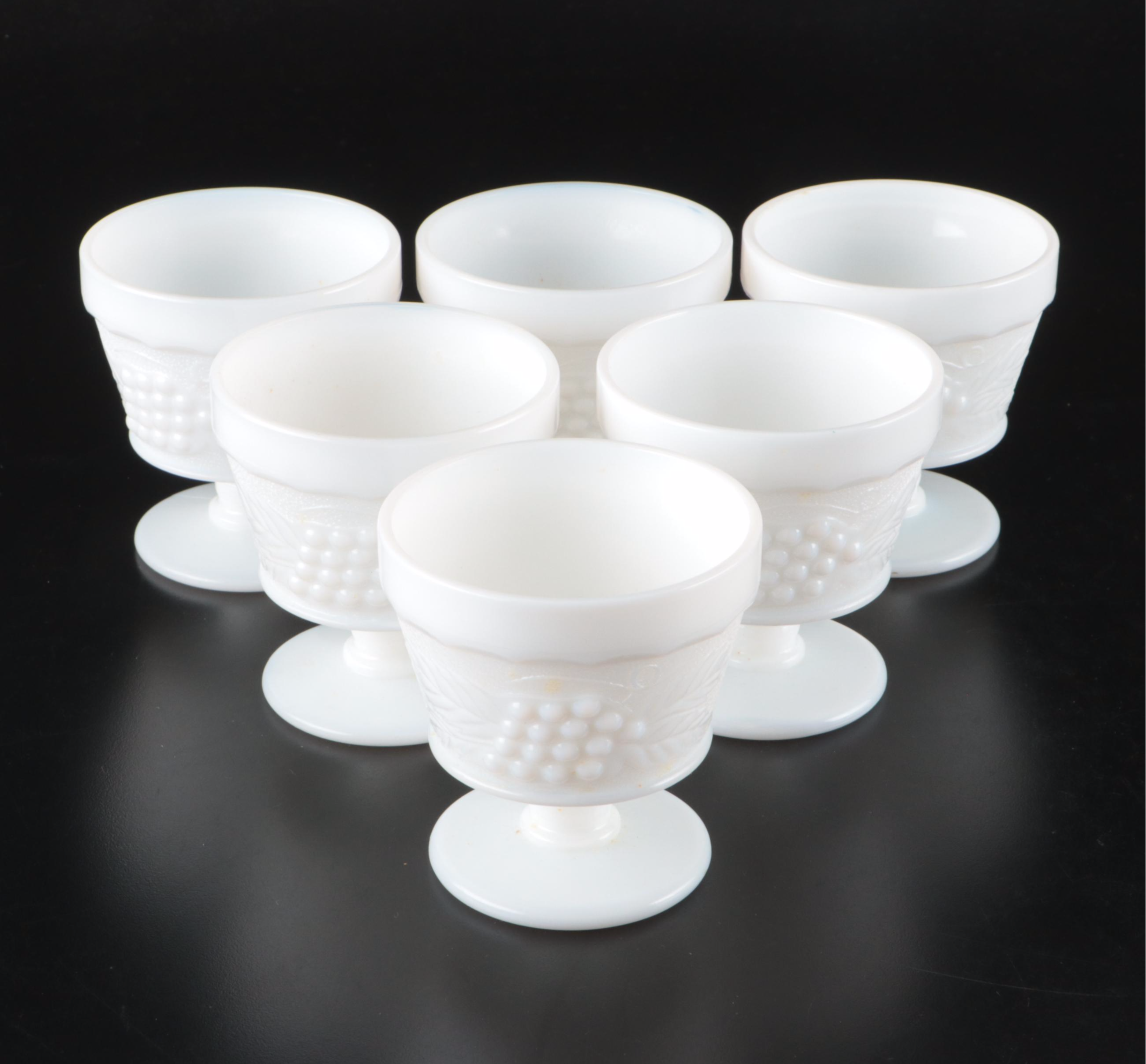 Fenton Milk Glass Basket, Pierceware Milk Glass Bowl, and More Table Accessories