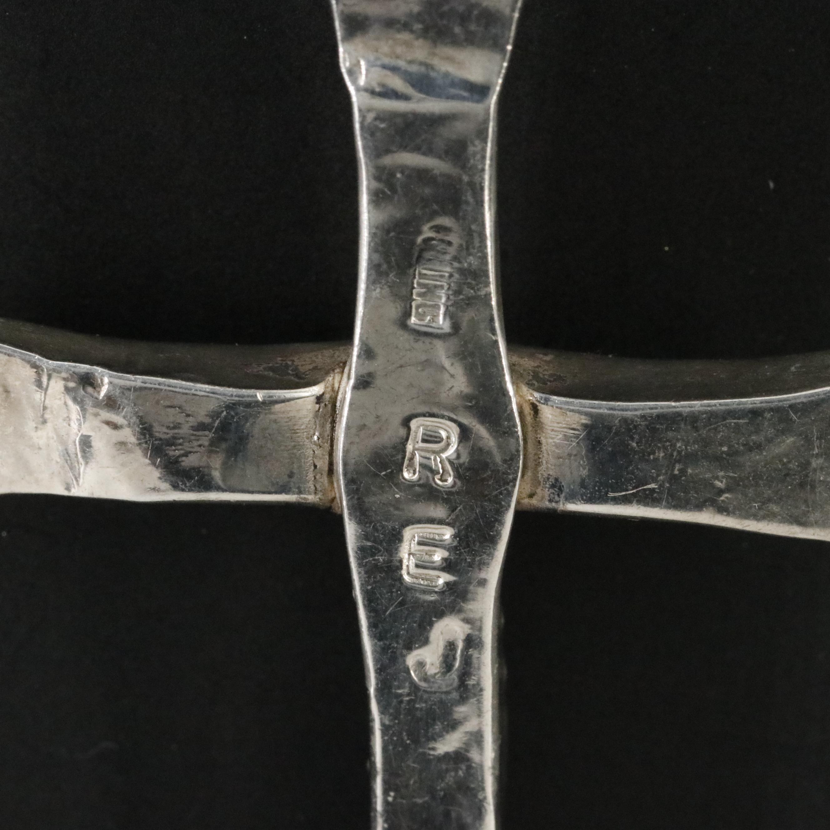 Southwestern Sterling Cross Pendant