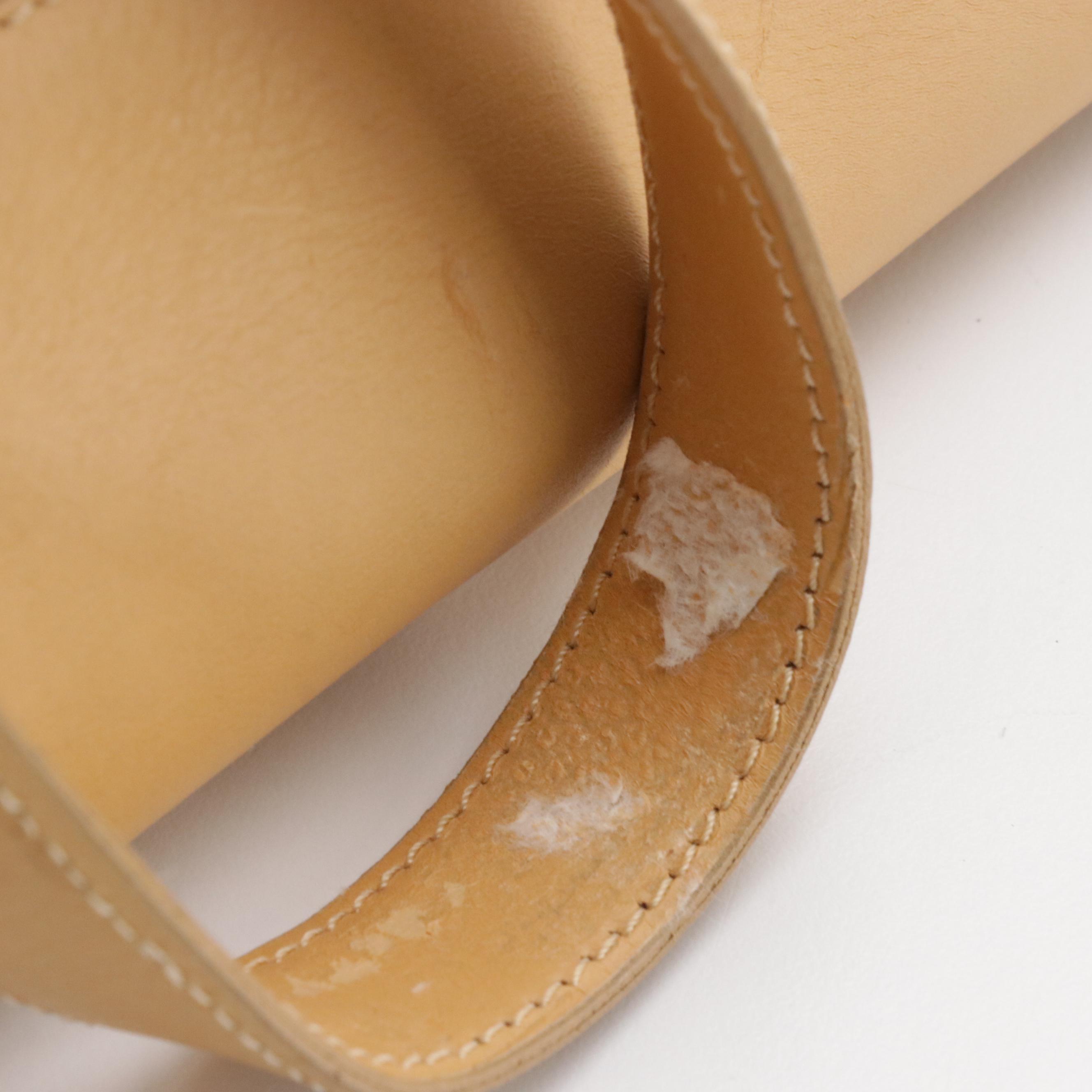 Francesco Biasia Tan Leather Zippered Shoulder Tote