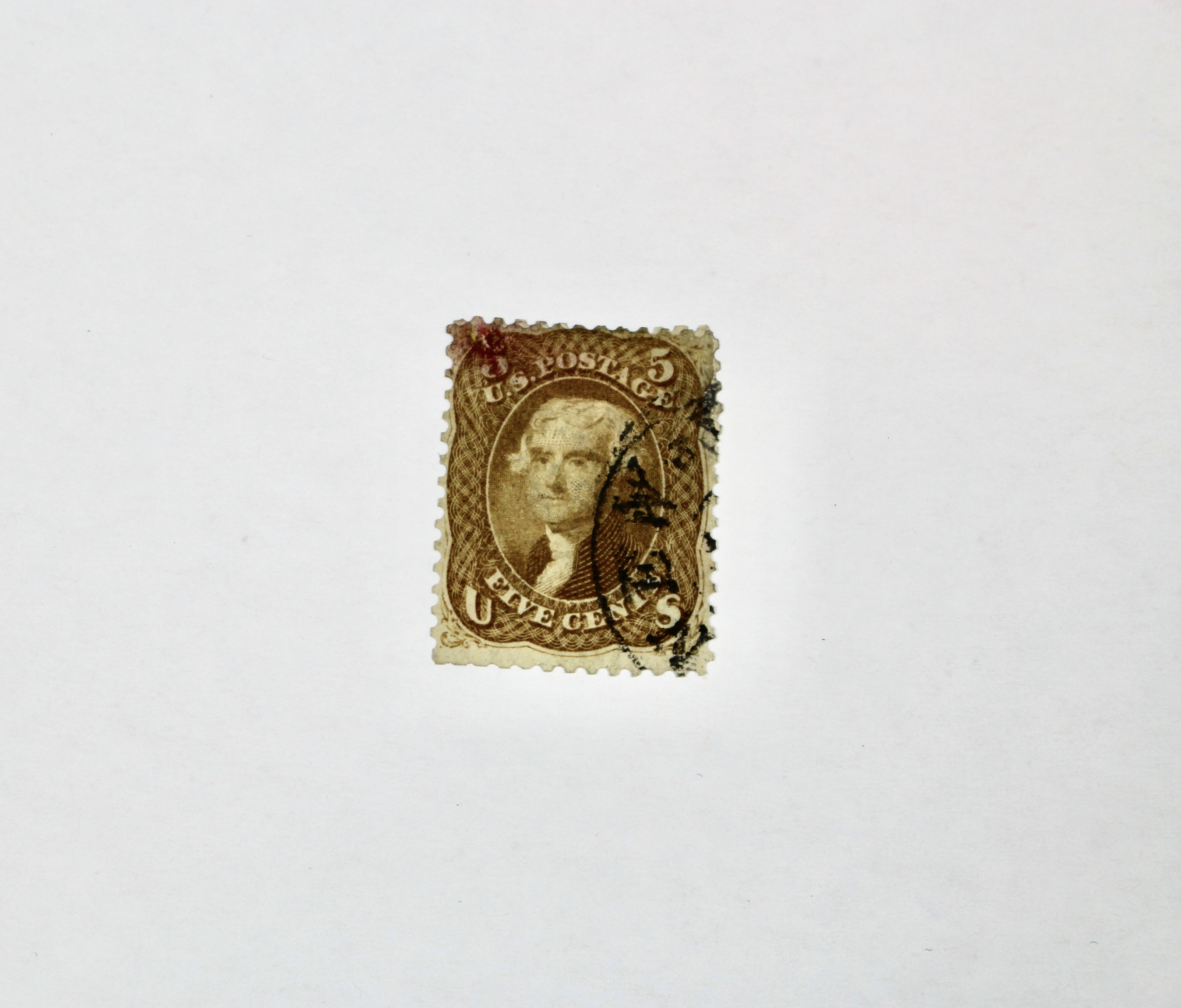 Five U.S. Postage Stamps, 1861 to 1862