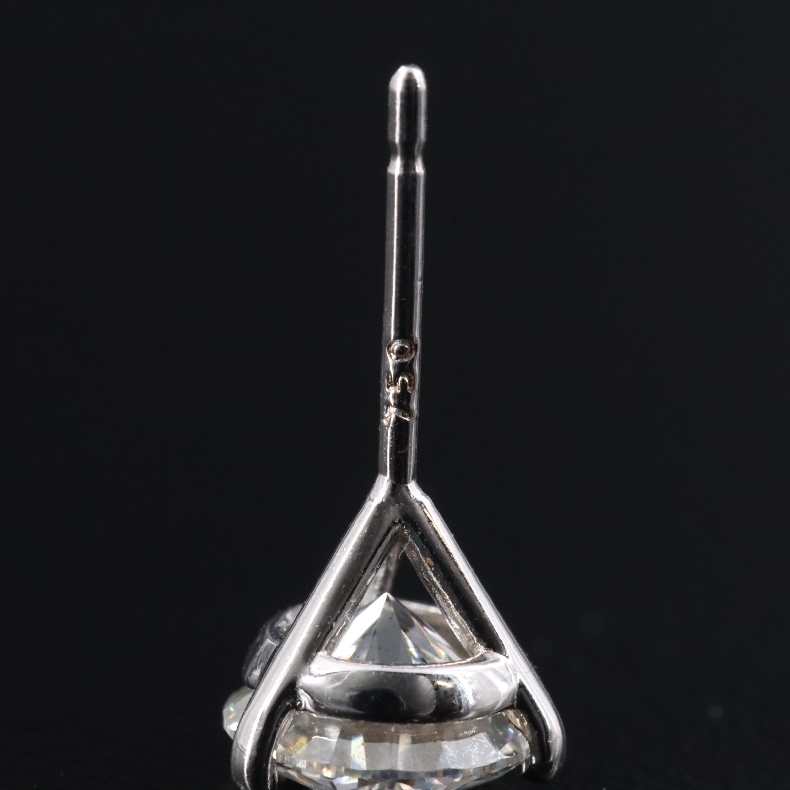 18K 2.00 CTW Lab Grown Diamond Martini Stud Earrings