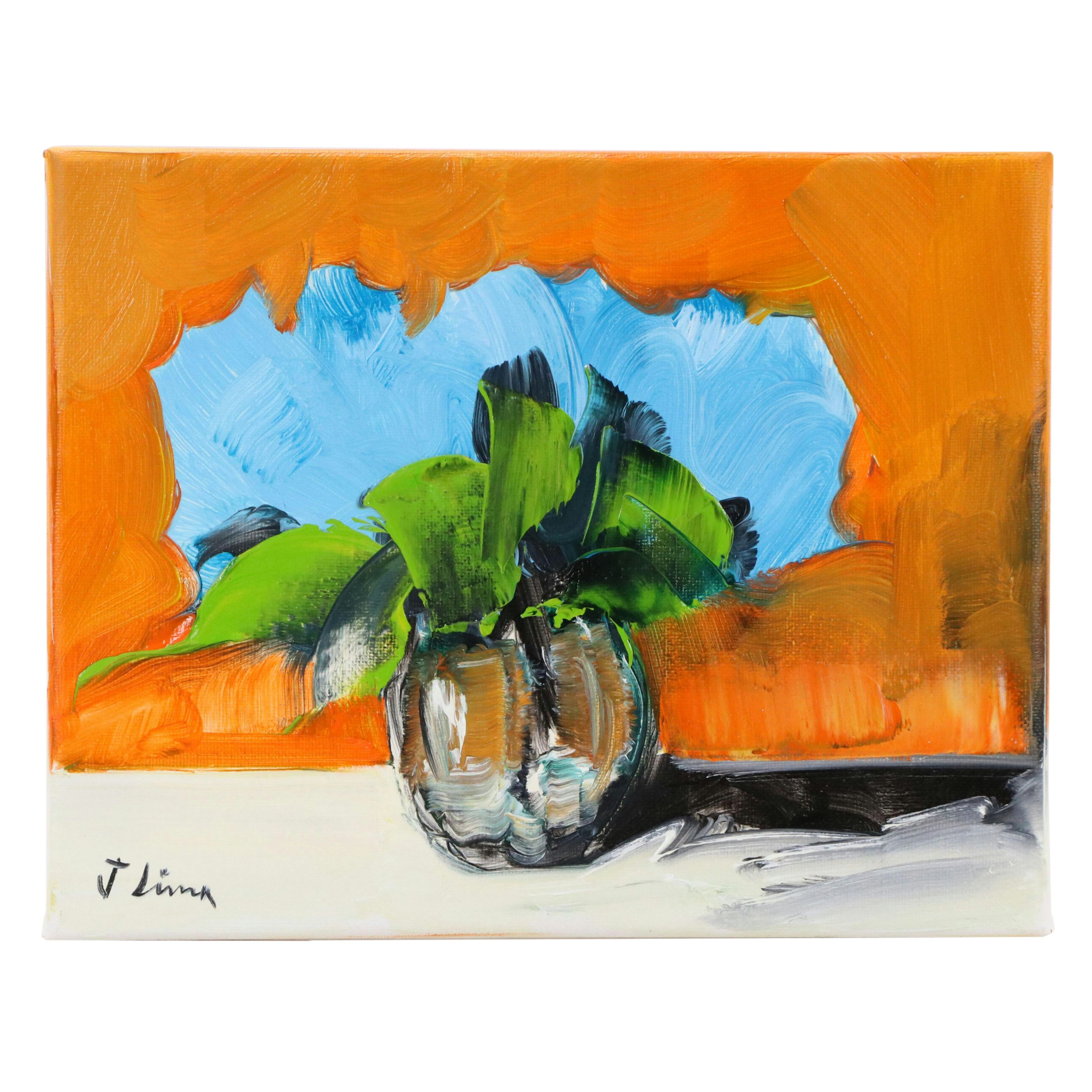 José M. Lima Floral Still Life Oil Painting, 2025