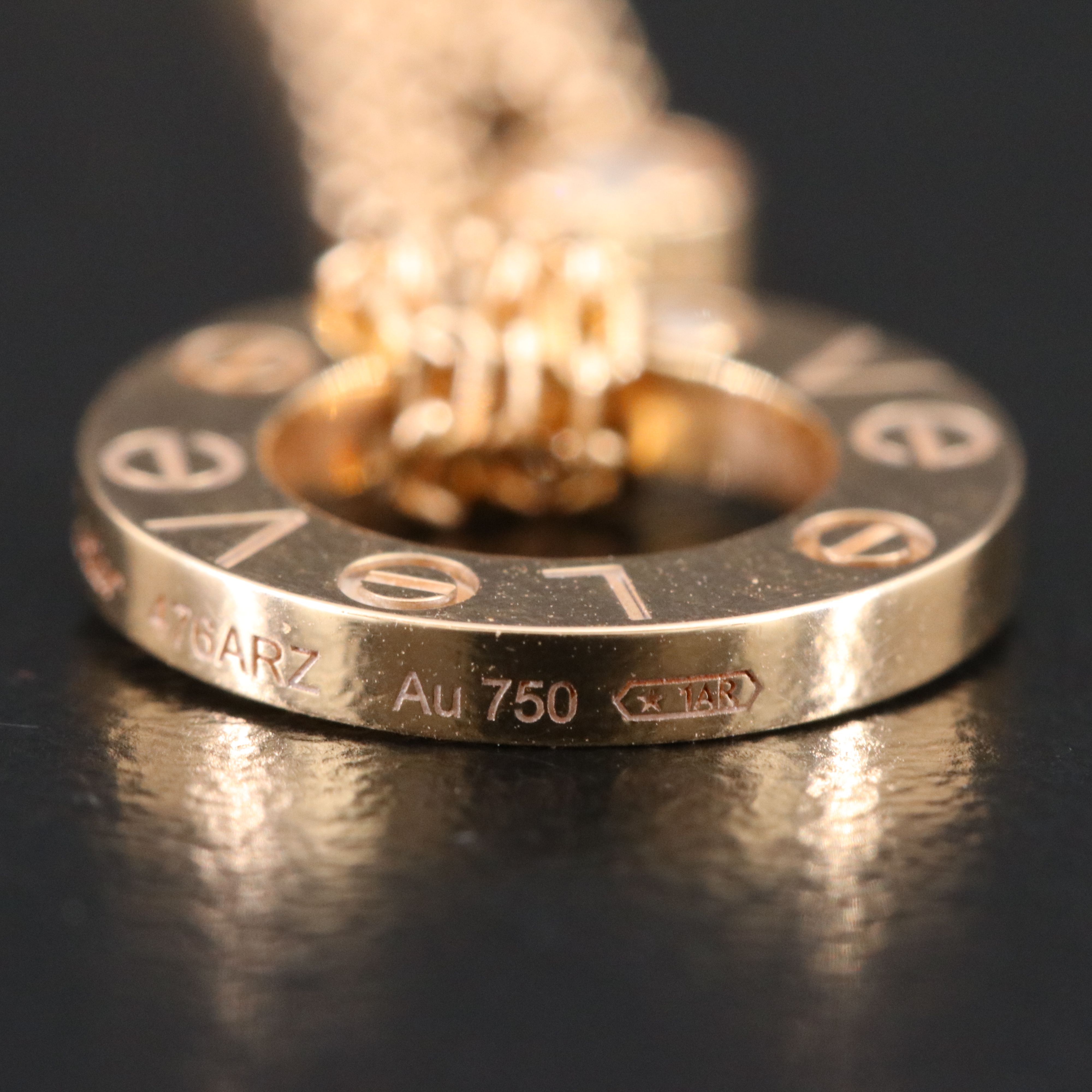 Cartier LOVE 18K Rose Gold 2 Diamond Pendant Necklace with COA