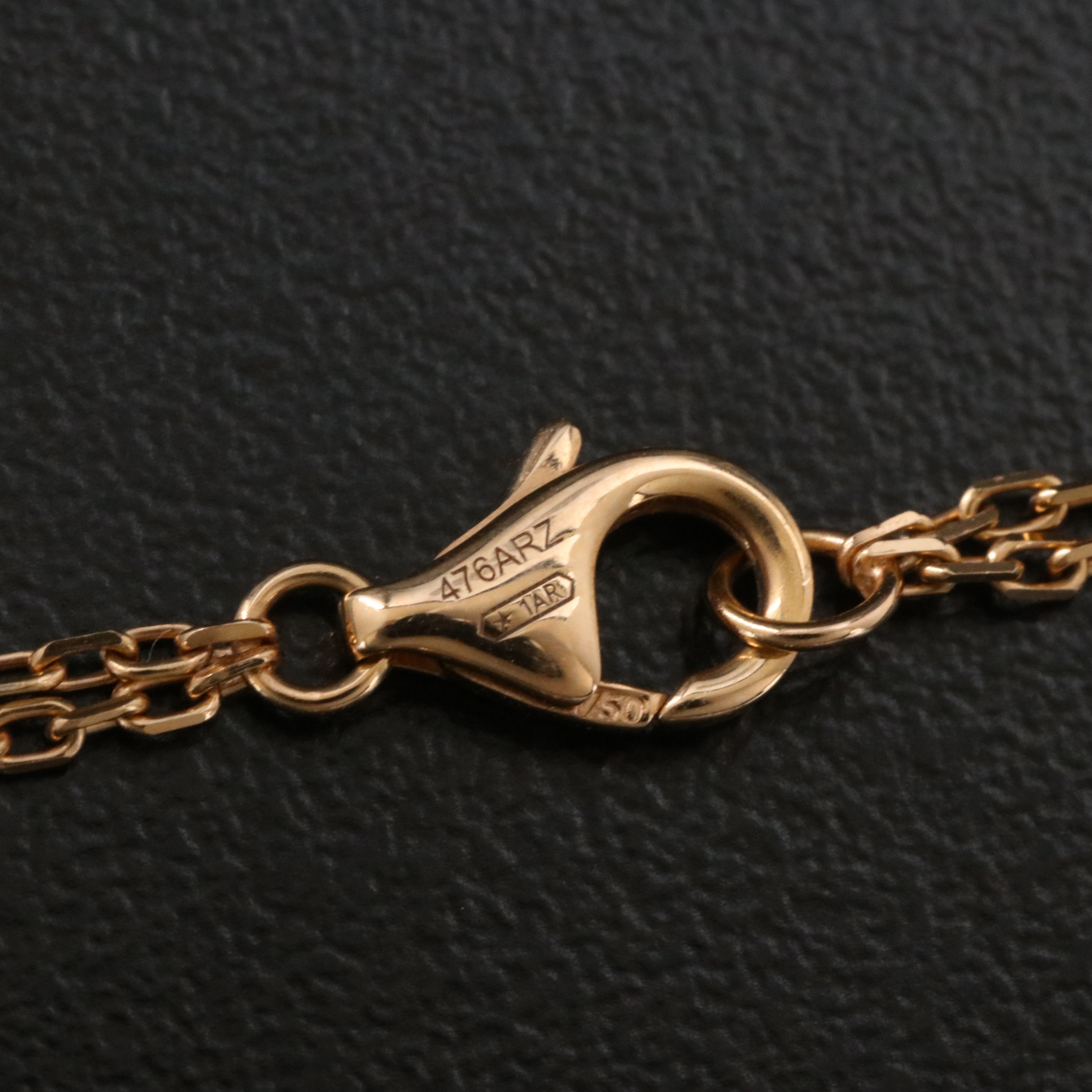 Cartier LOVE 18K Rose Gold 2 Diamond Pendant Necklace with COA