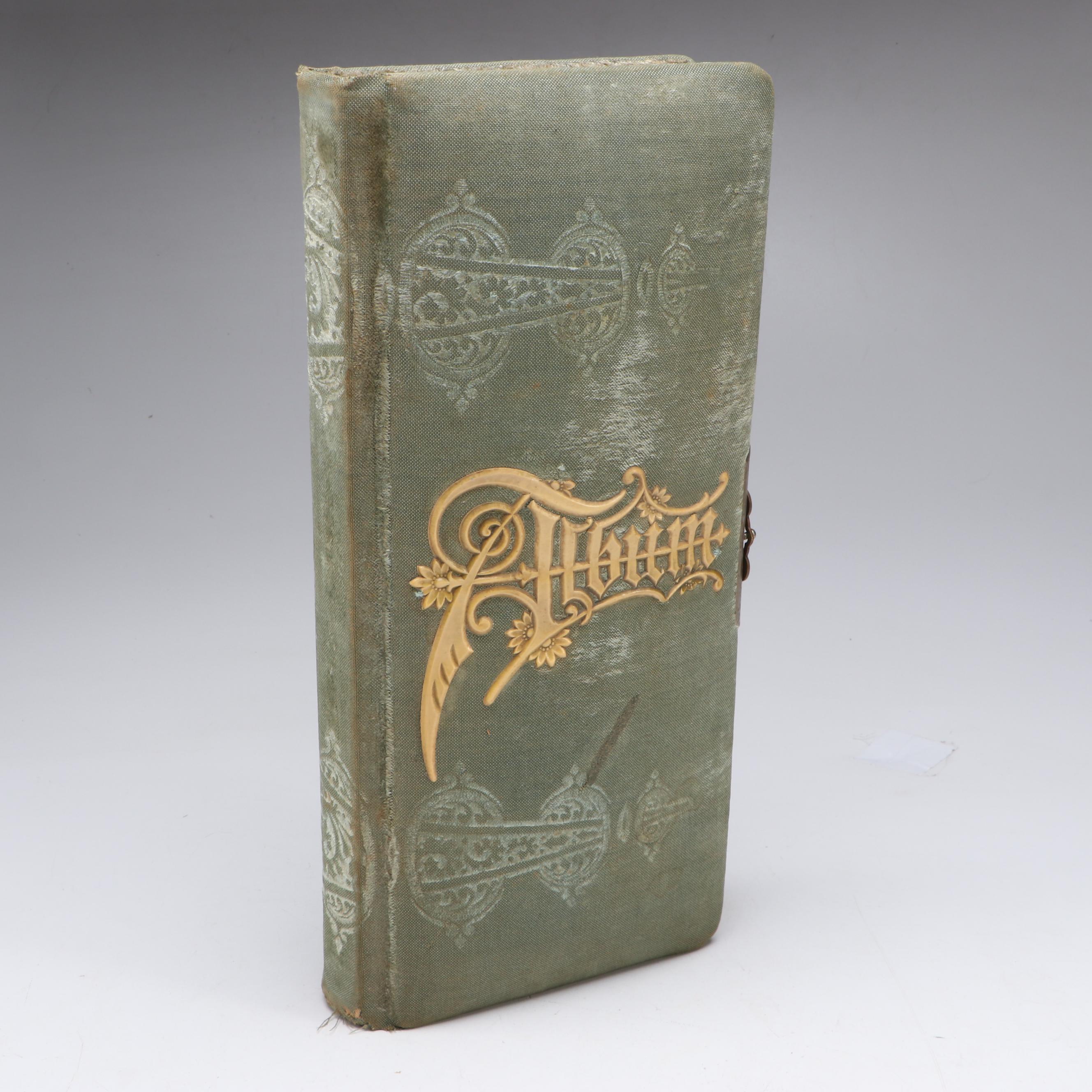 Victorian Photographs of Men, Women and Children in Album, Mid to Late 19th Cent