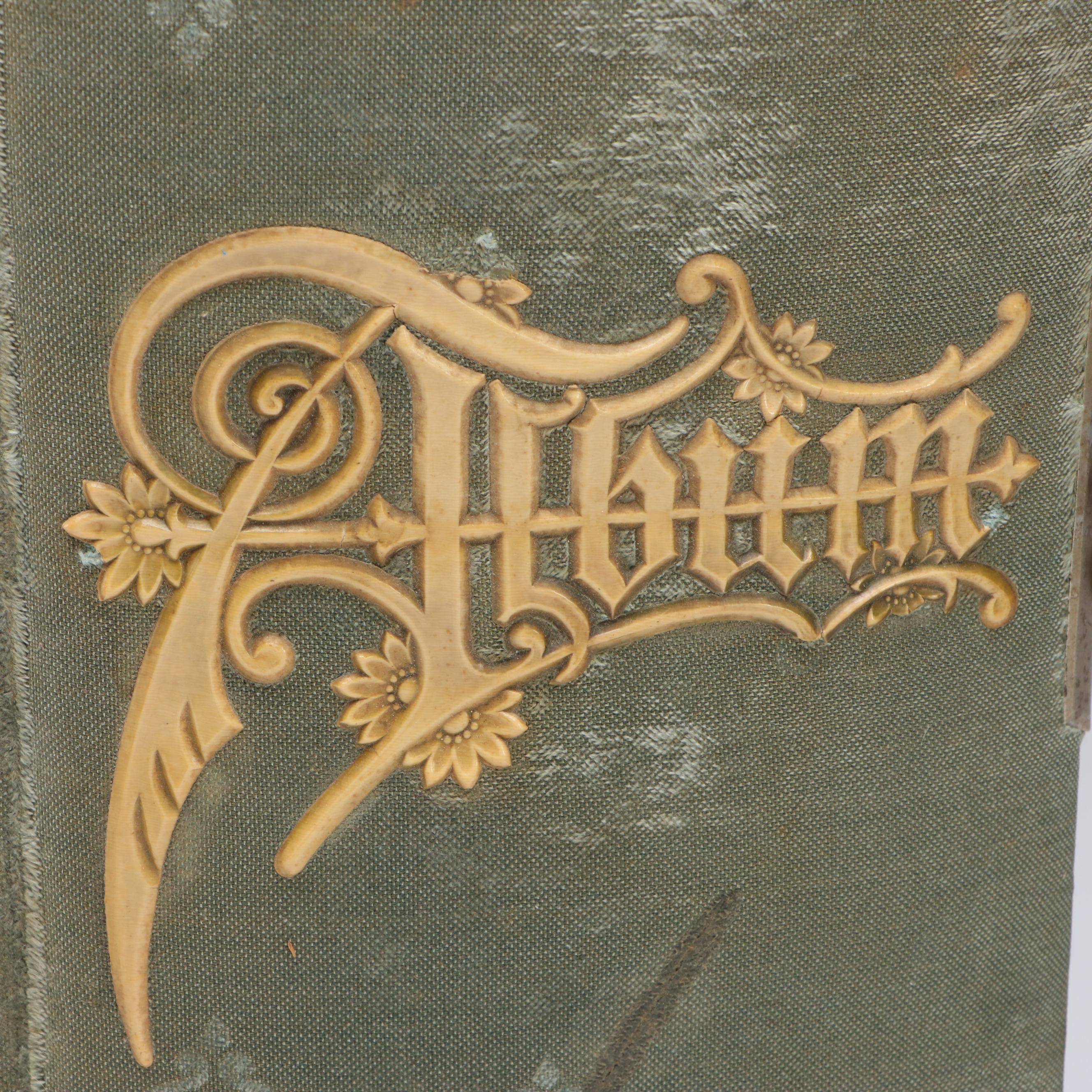 Victorian Photographs of Men, Women and Children in Album, Mid to Late 19th Cent