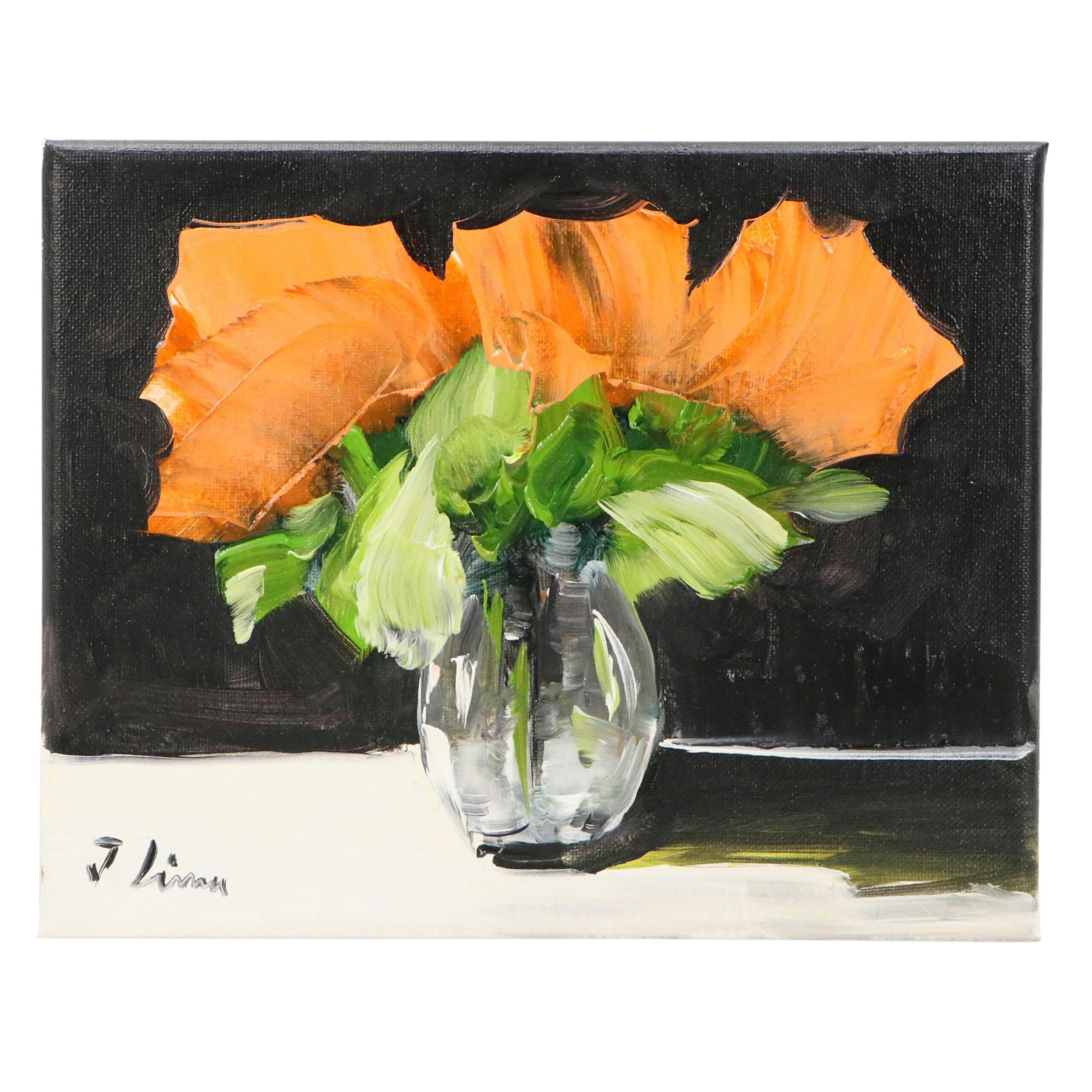 Jose Lima Floral Still Life Oil Painting, 2025