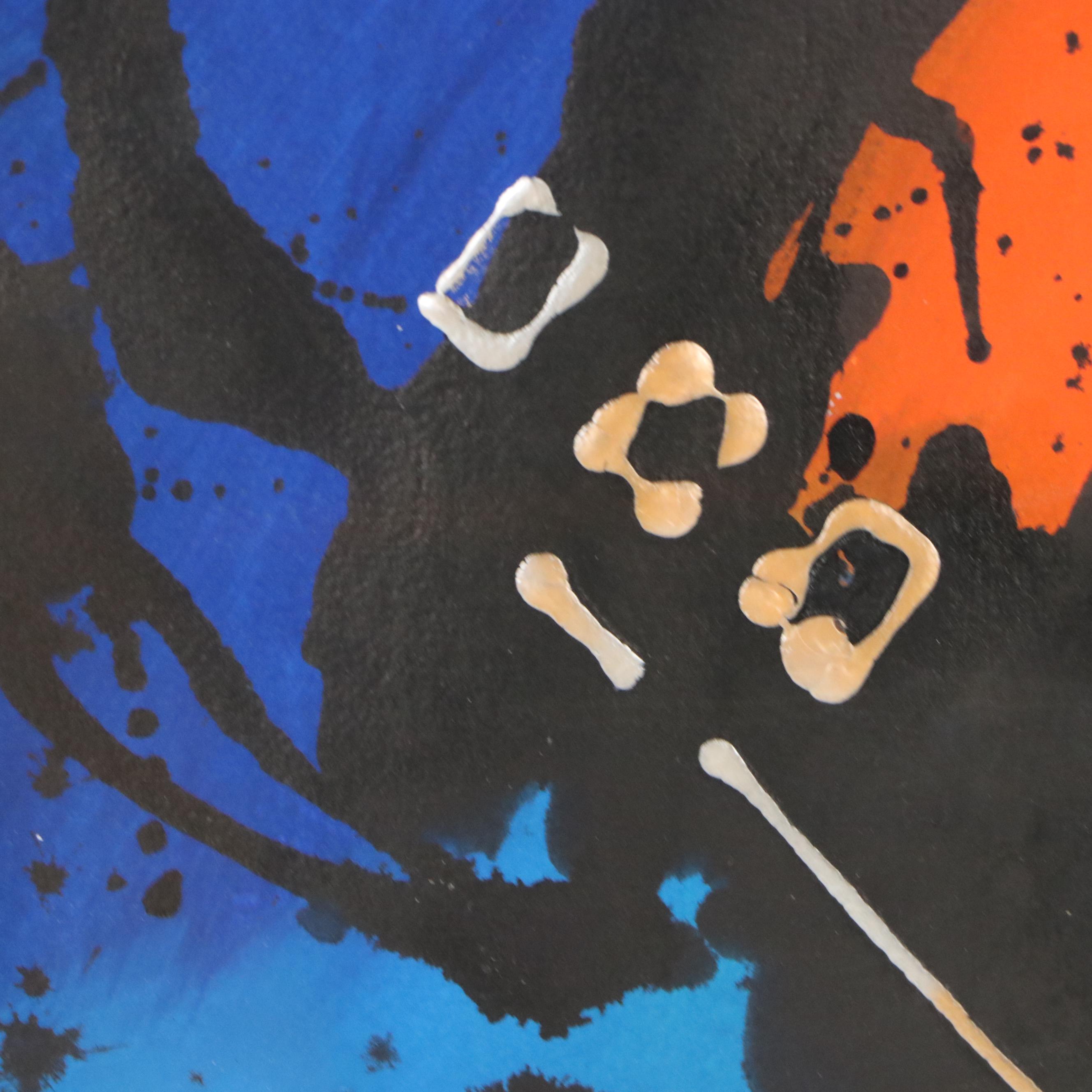 Abstract Acrylic and Wash Painting