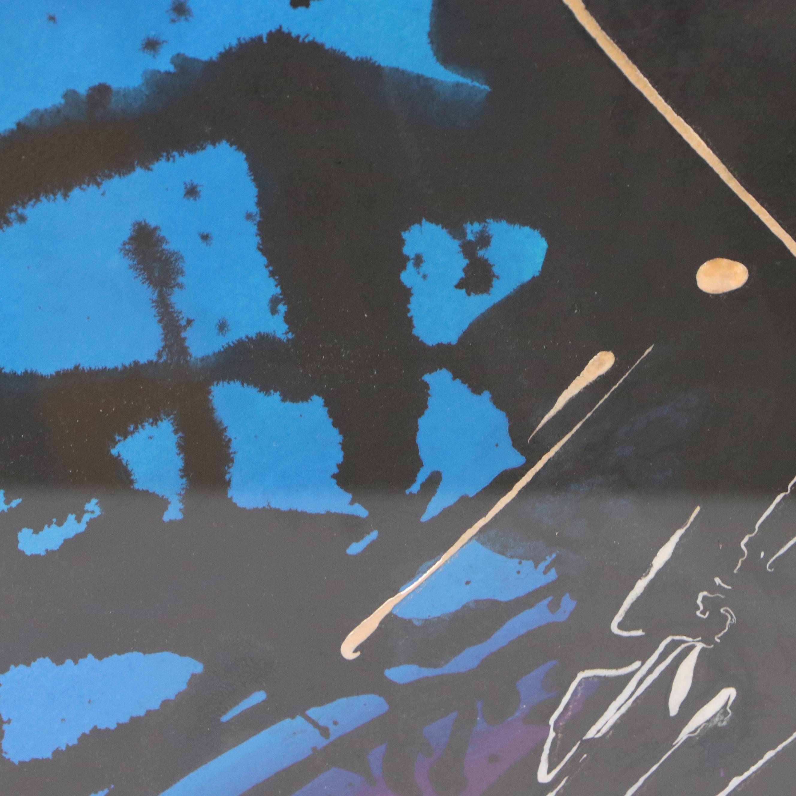 Abstract Acrylic and Wash Painting