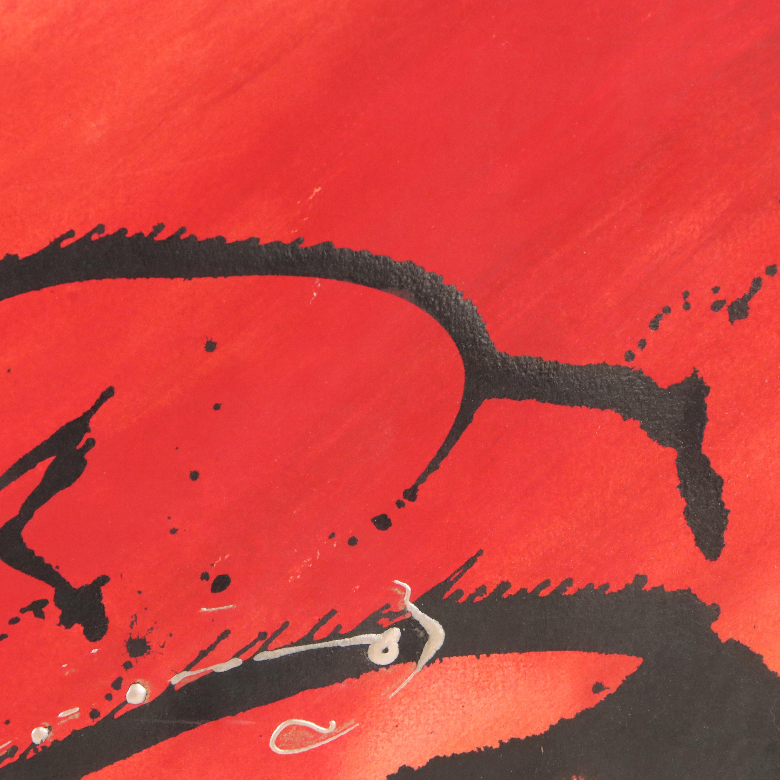 Abstract Acrylic and Wash Painting