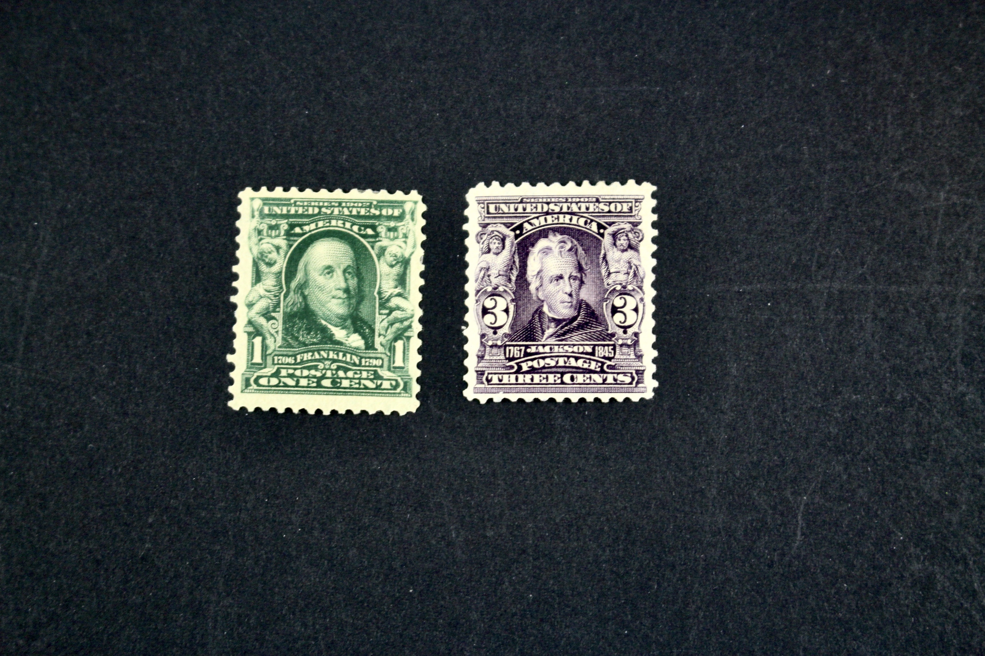 Eight Different MH Regular Issue U.S. Postage Stamps, 1902-1903